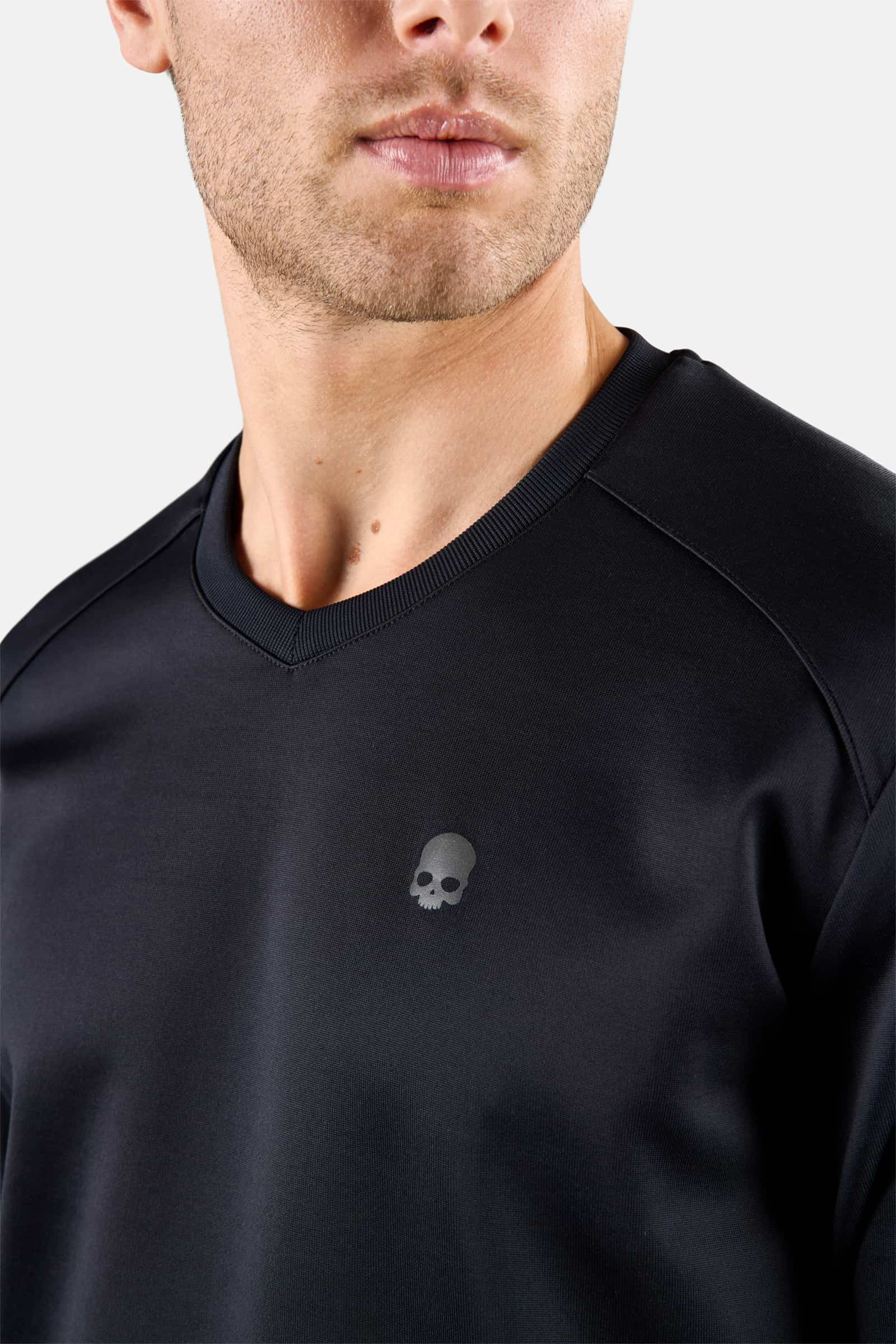 Felpa girocollo con logo teschio - BLACK - Abbigliamento sportivo | Hydrogen