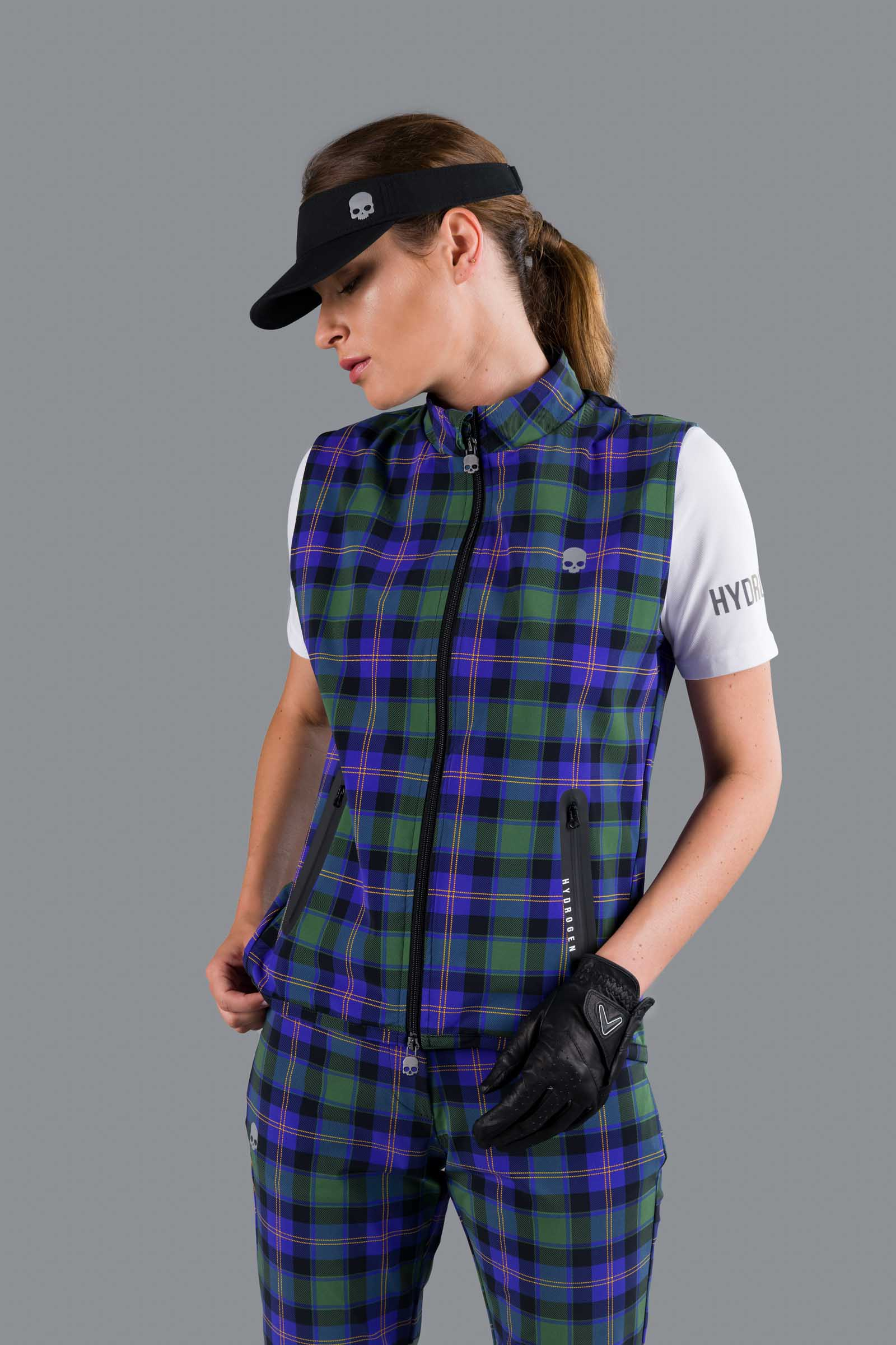 GOLF VEST - DIS. 5 GREEN/PURPLE - Abbigliamento sportivo | Hydrogen