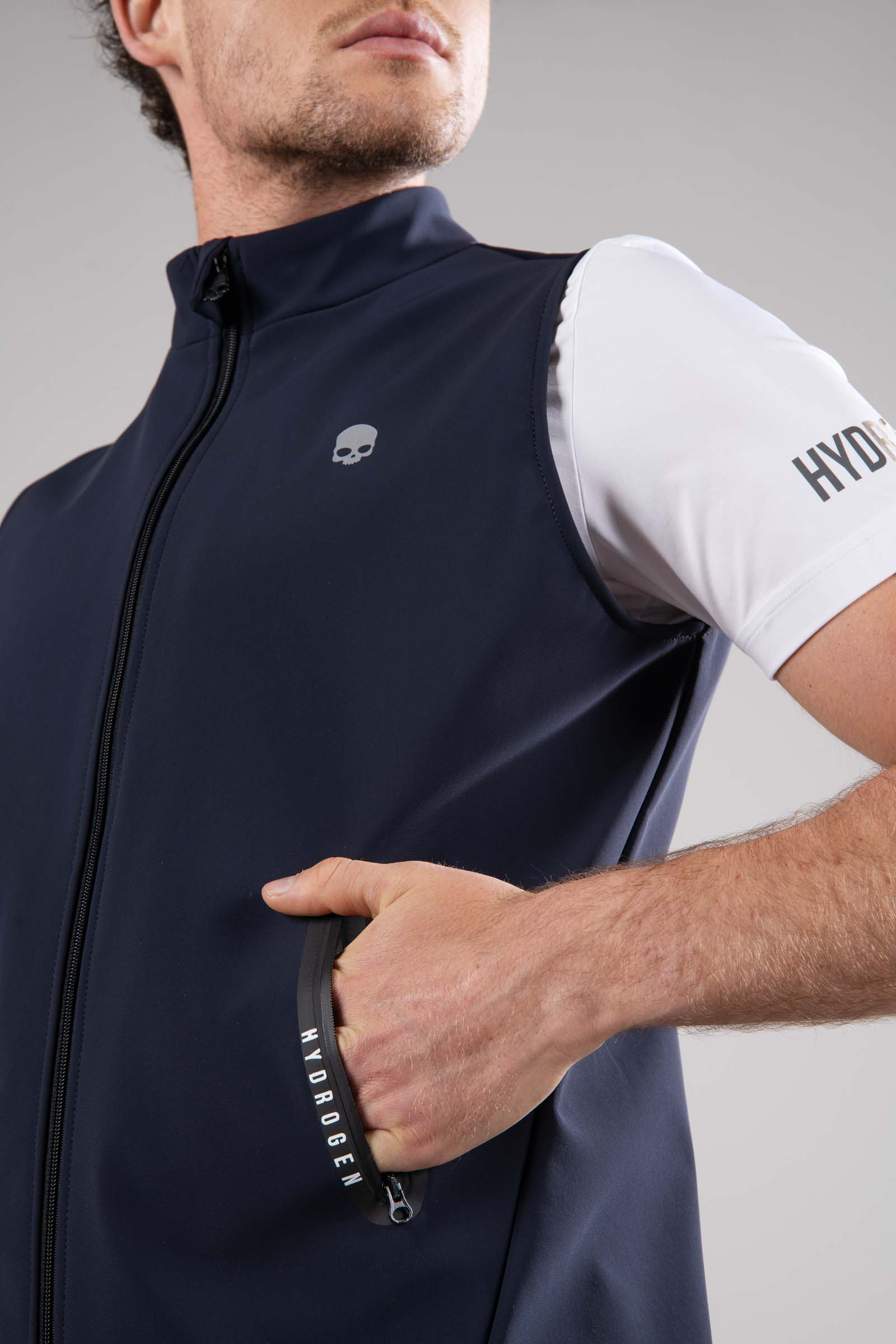 WINTER GOLF VEST - BLUE NAVY - Abbigliamento sportivo | Hydrogen