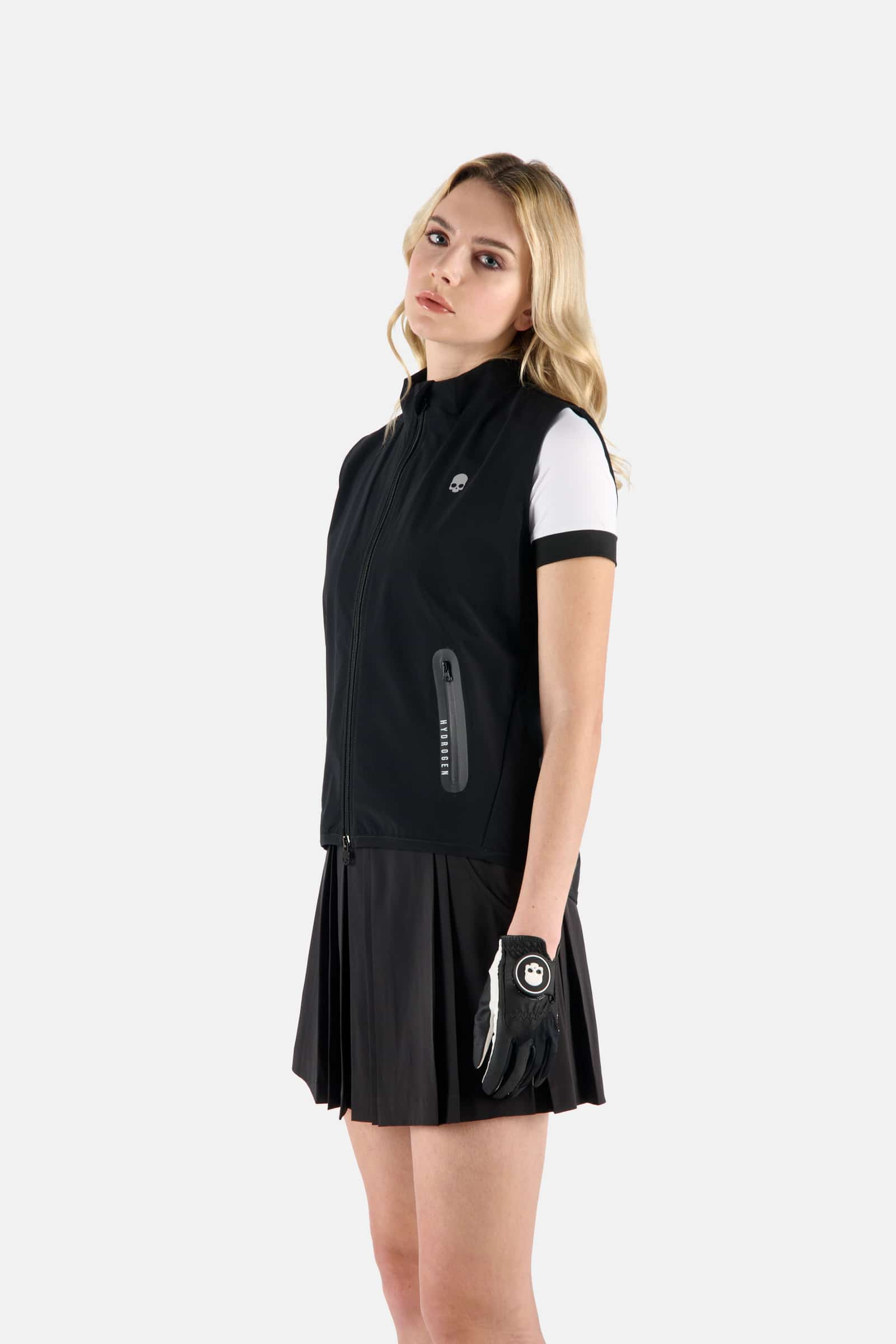 GOLF SKULL VEST - BLACK - Hydrogen - Luxury Sportwear