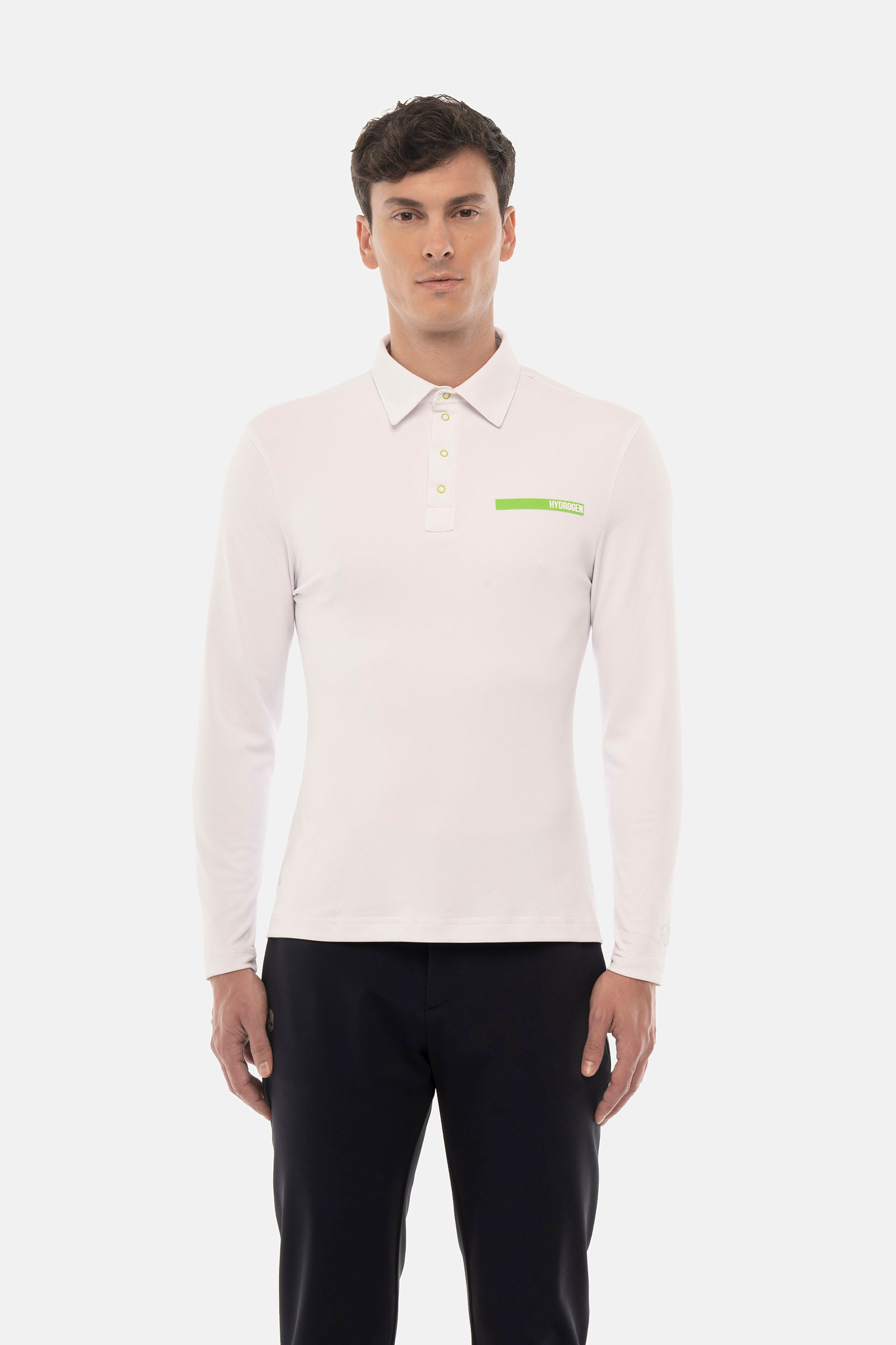 Polo a manica lunga con logo - Abbigliamento - Abbigliamento sportivo | Hydrogen