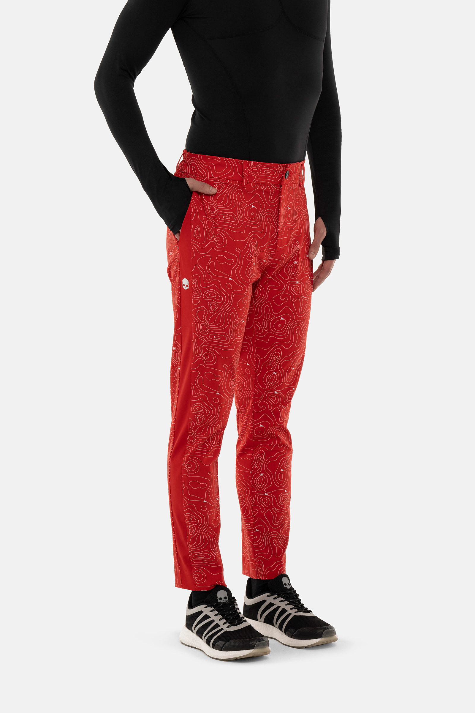 GOLF FIELDS TECH PANTS - RED - Hydrogen - Luxury Sportwear