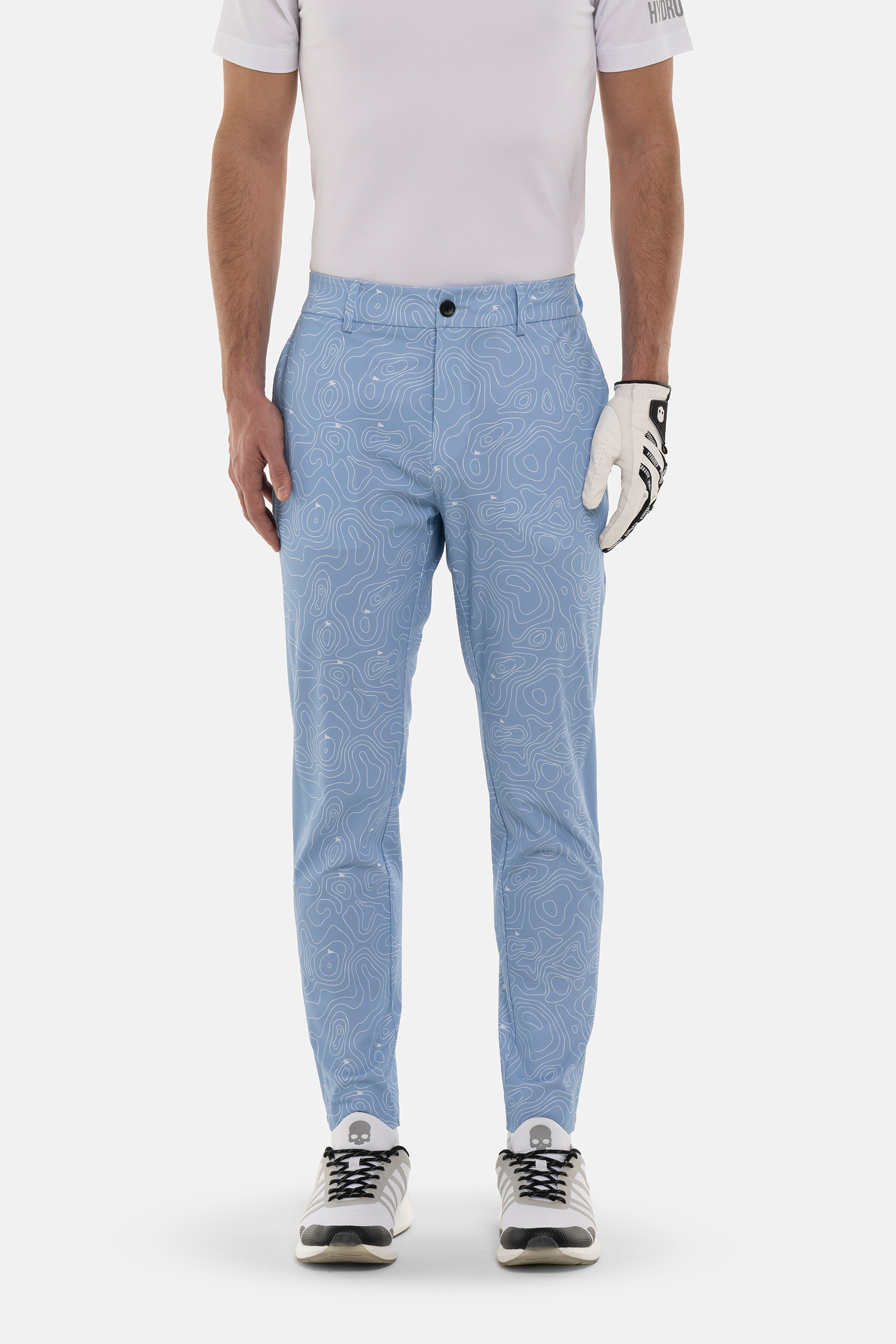 GOLF FIELDS TECH PANTS - LIGHT BLUE - Hydrogen - Luxury Sportwear