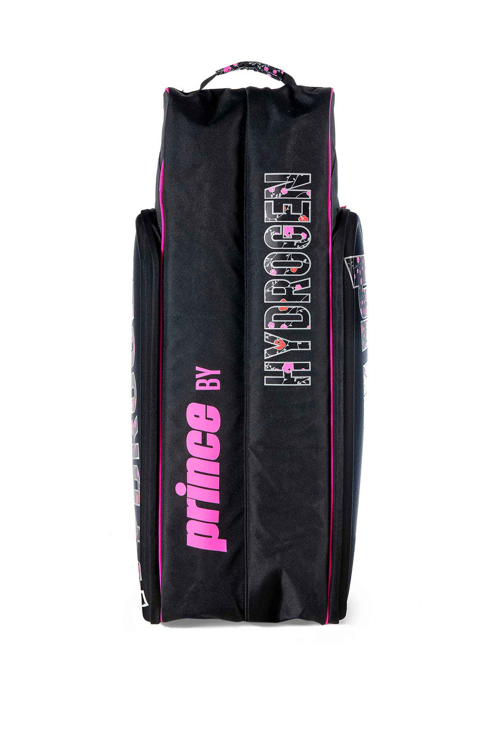 LADY MARY 9 RACKETS BAG PRINCE BY HYDROGEN - BLACK,FUCHSIA FLUO - Hydrogen - Luxury Sportwear