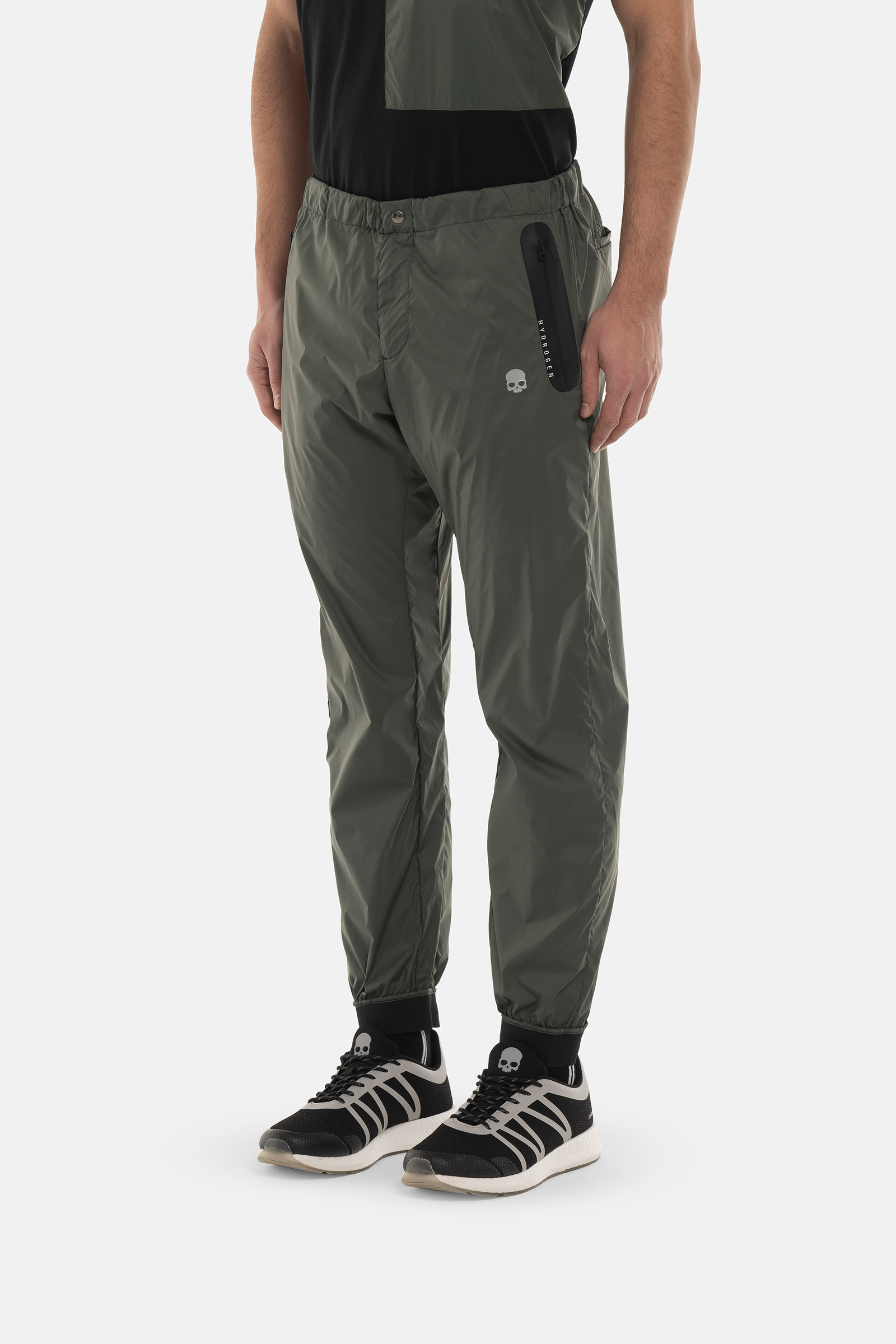 NYLON PANTS - GREEN - Hydrogen - Luxury Sportwear