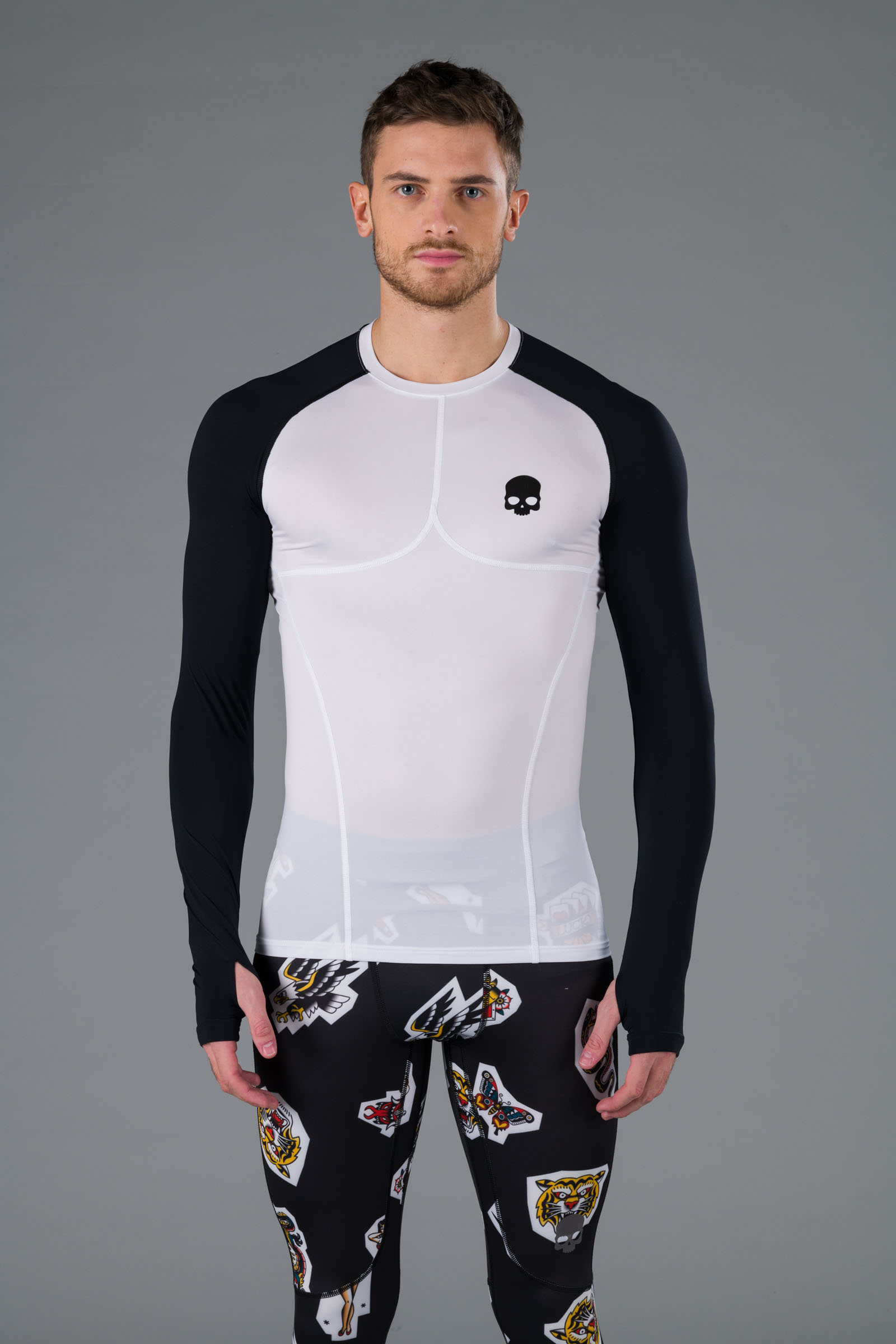 SECOND SKIN MESH LS - WHITE - Abbigliamento sportivo | Hydrogen