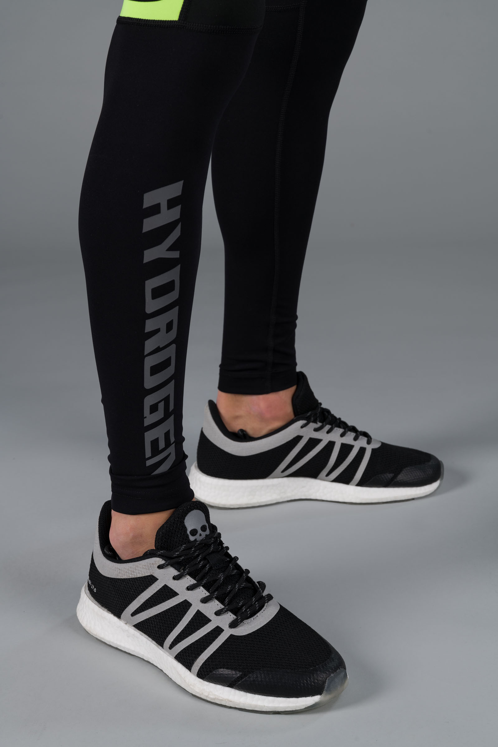 CAMO HYDROGEN LEGGINGS - BLACK,FLUO YELLOW - Abbigliamento sportivo | Hydrogen