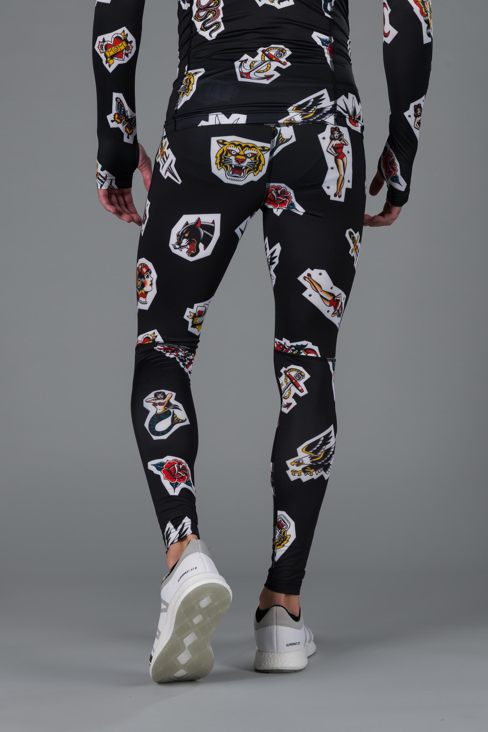 TATTOO LEGGINGS - BLACK - Abbigliamento sportivo | Hydrogen