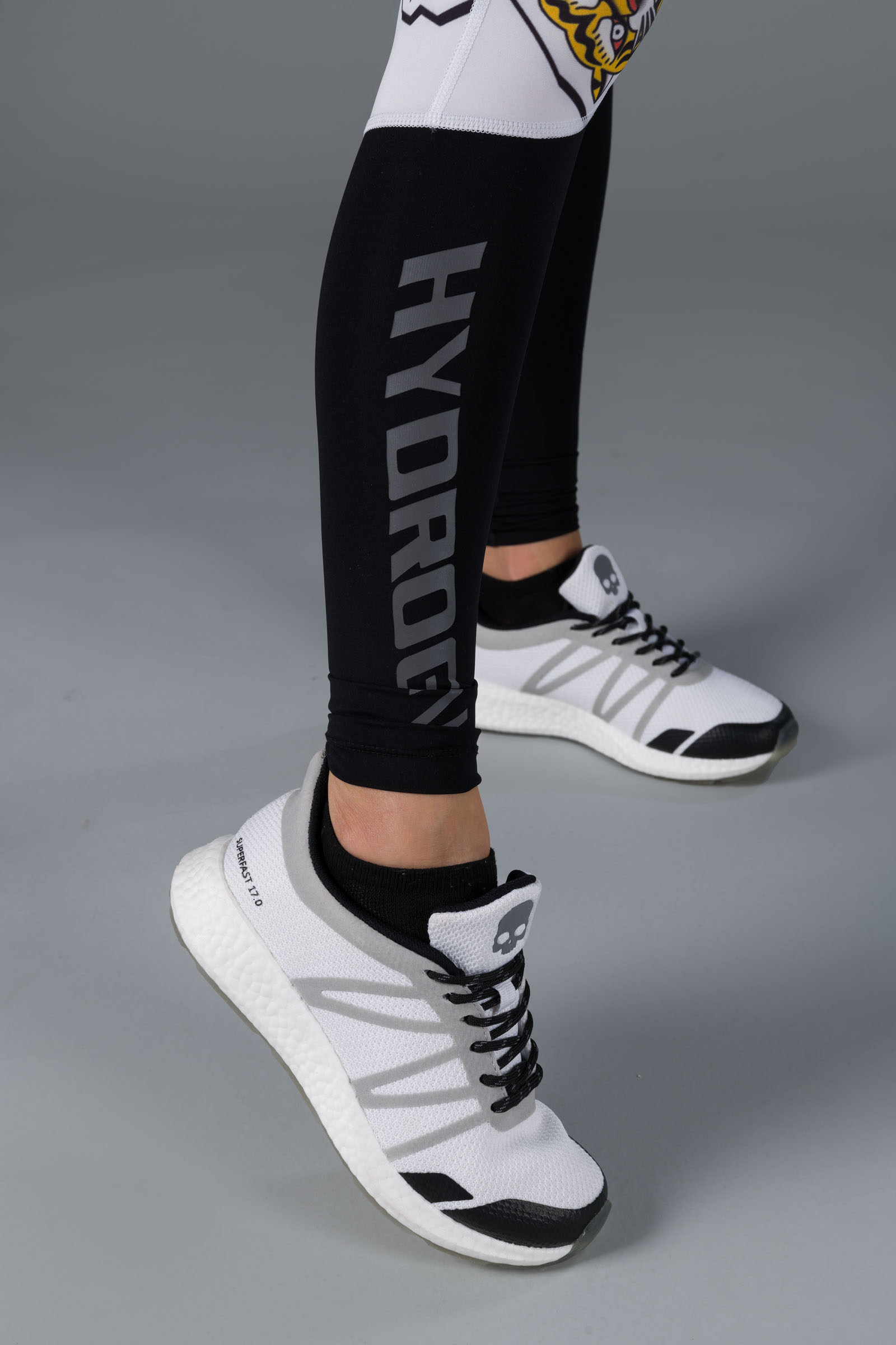 TATTOO LEGGINGS - WHITE/BLACK - Hydrogen - Luxury Sportwear