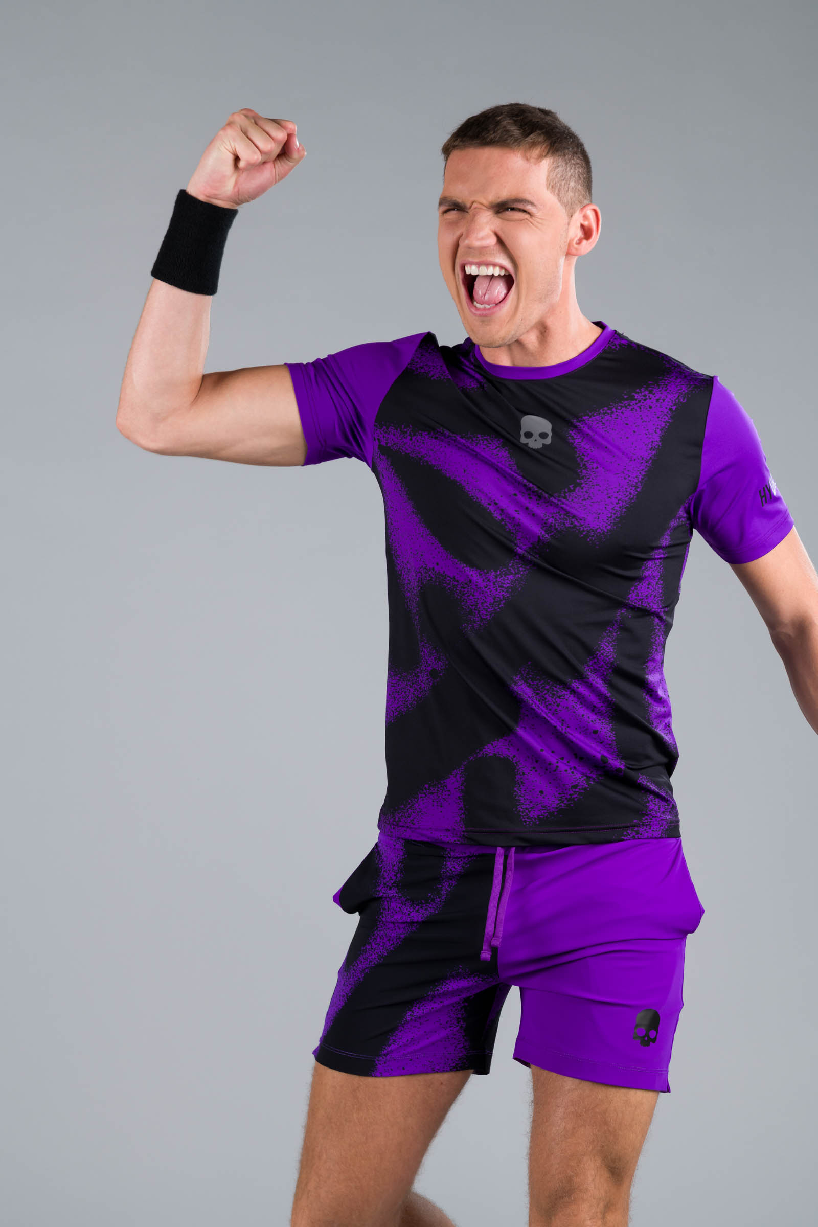 SPRAY TECH TEE - PURPLE - Hydrogen - Luxury Sportwear