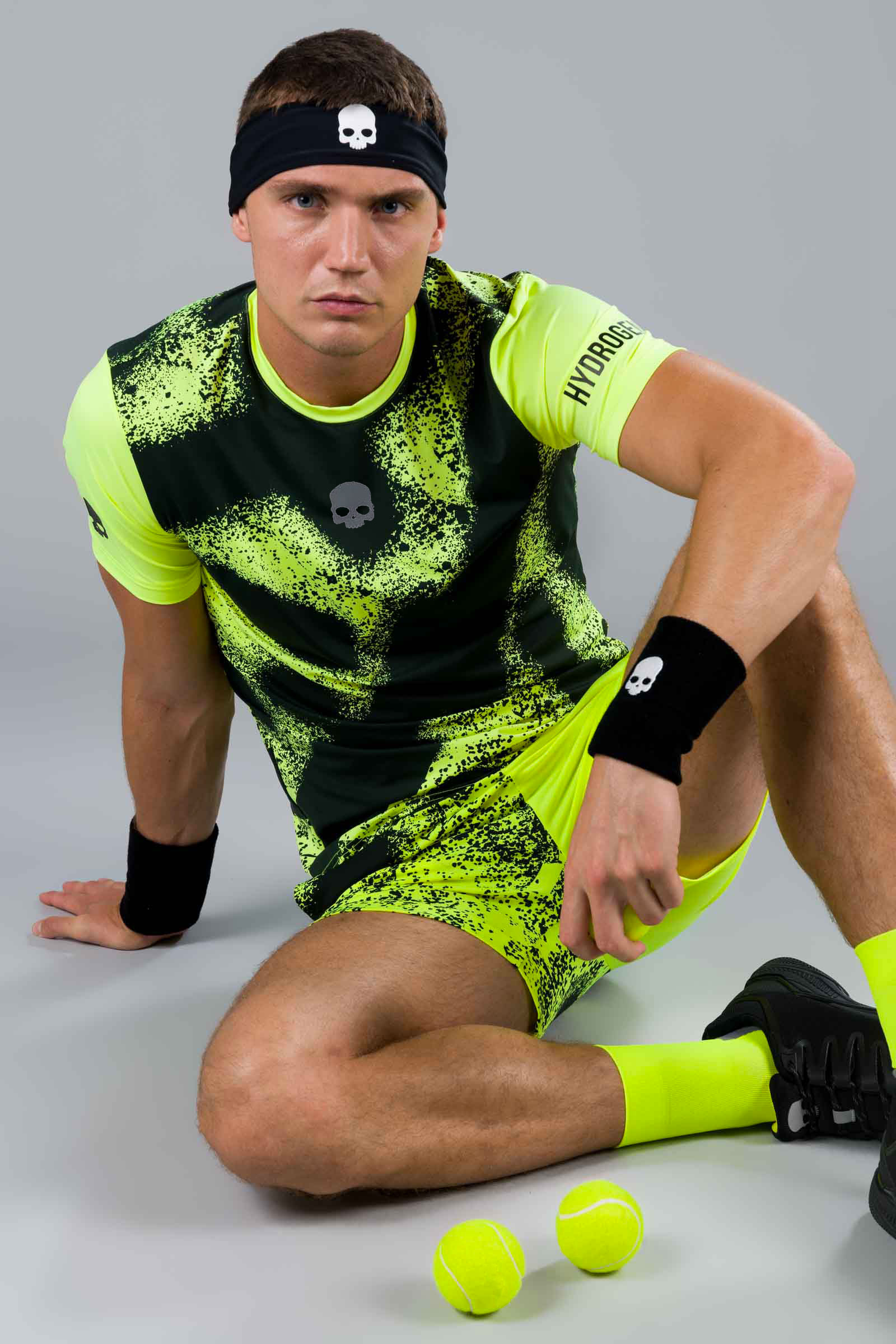 SPRAY TECH TEE - FLUO YELLOW - Hydrogen - Luxury Sportwear