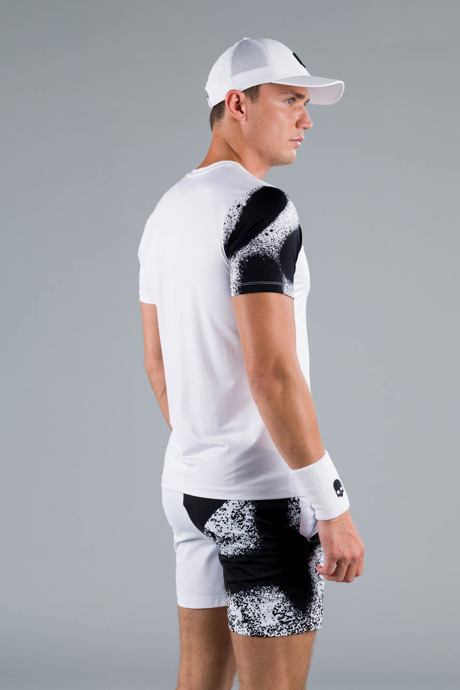 BICOLOR SPRAY TECH TEE - WHITE - Abbigliamento sportivo | Hydrogen