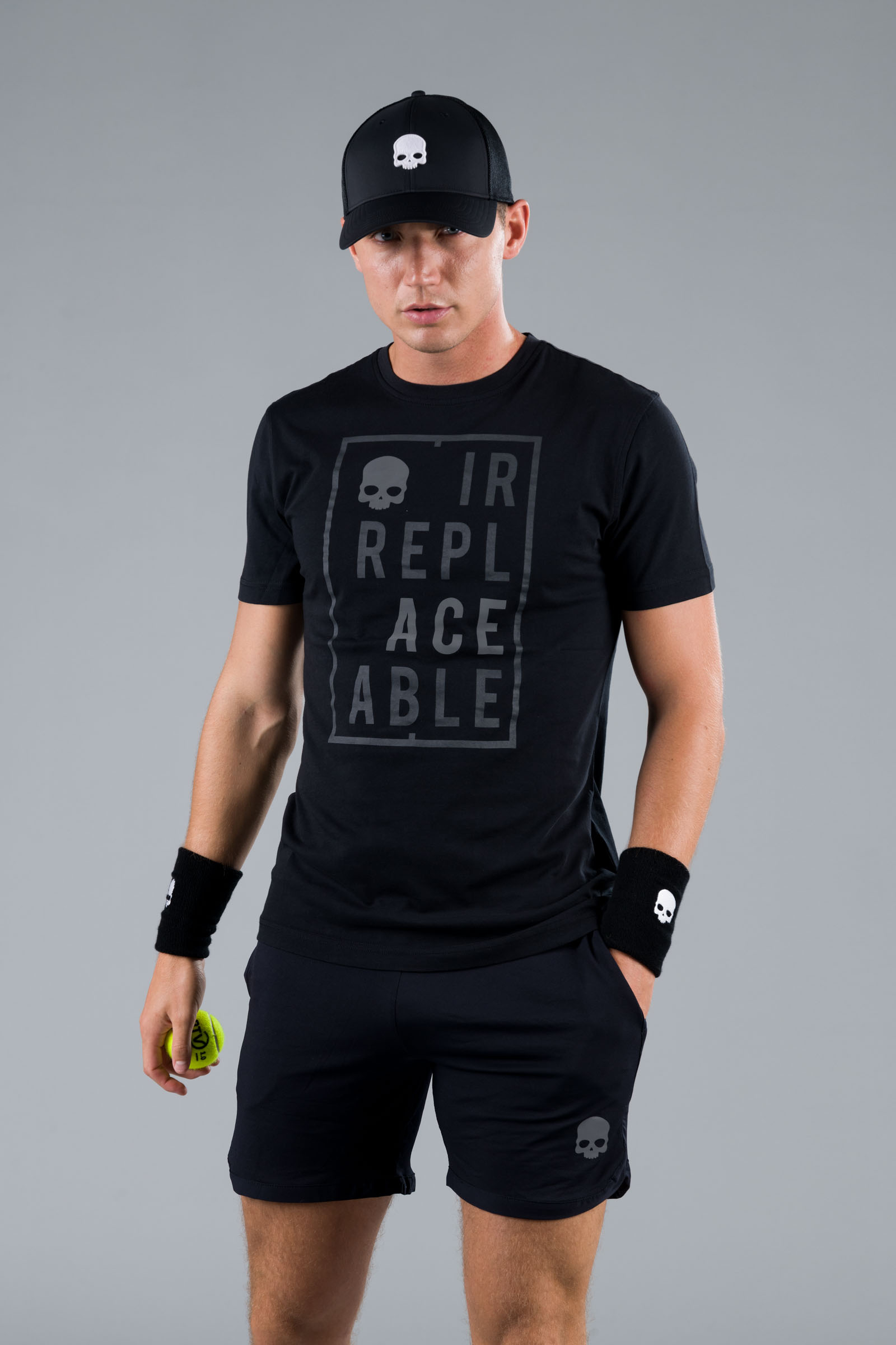 IRREPLACEABLE COTTON TEE - BLACK - Abbigliamento sportivo | Hydrogen