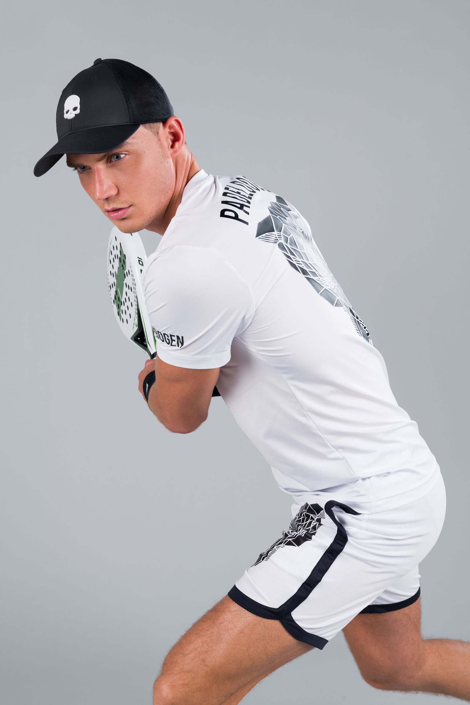 PADEL DOGS TECH TEE - WHITE - Hydrogen - Luxury Sportwear