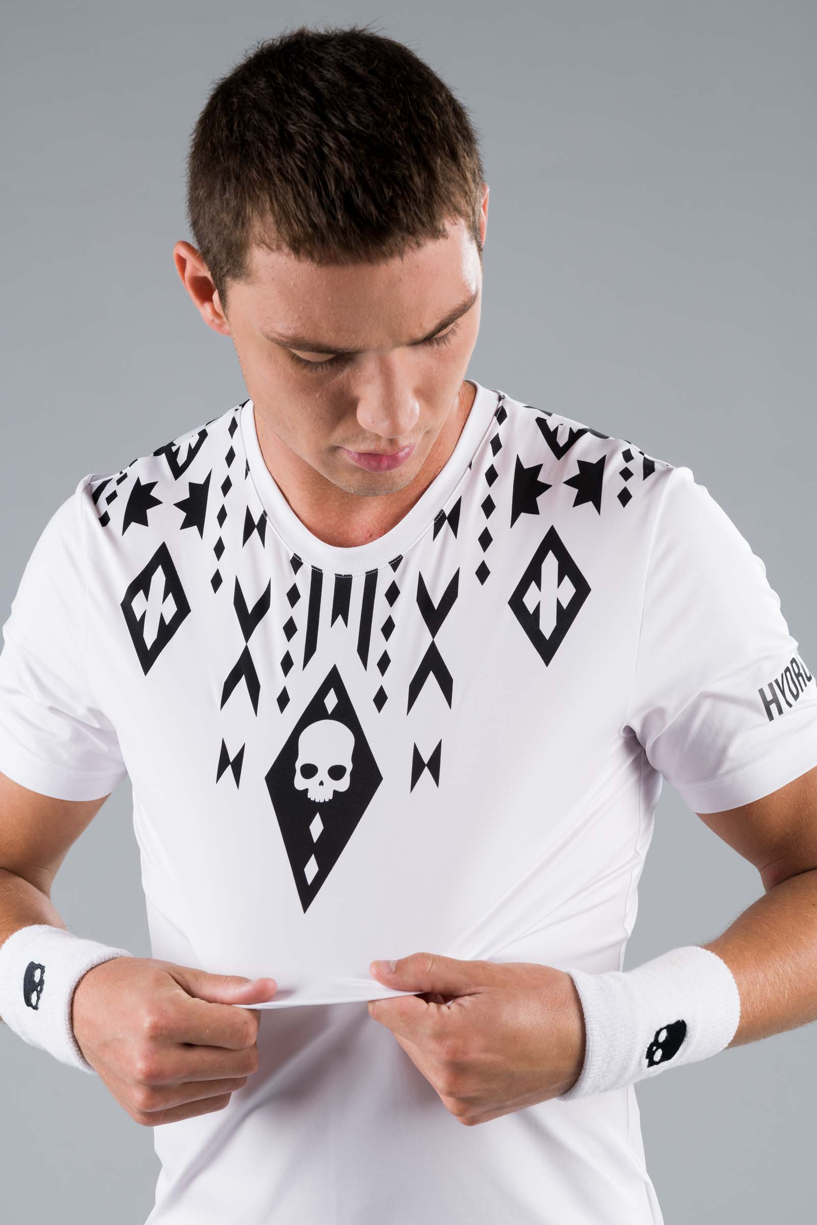 TRIBAL TECH TEE - WHITE - Abbigliamento sportivo | Hydrogen