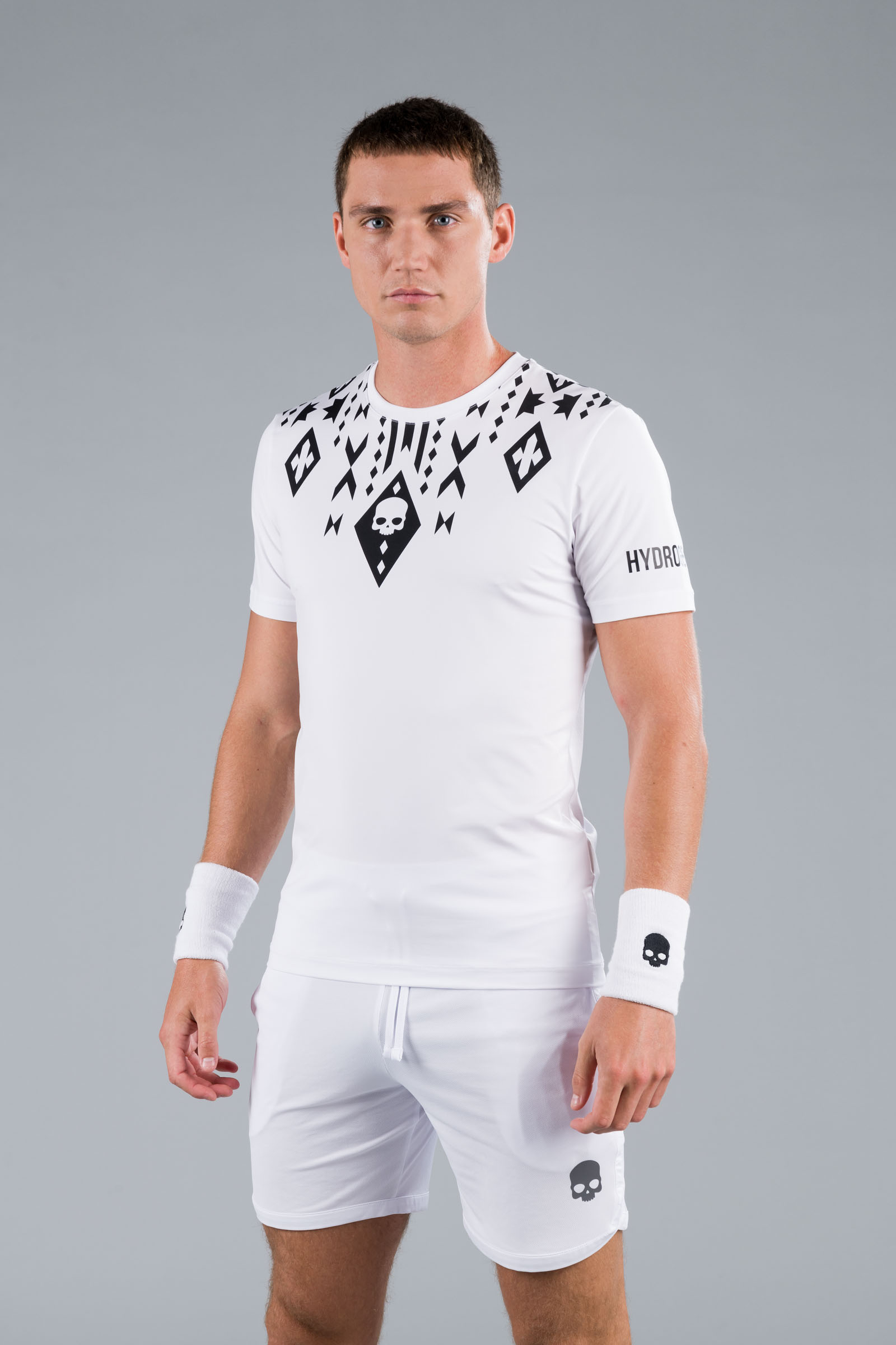 TRIBAL TECH TEE - WHITE - Abbigliamento sportivo | Hydrogen