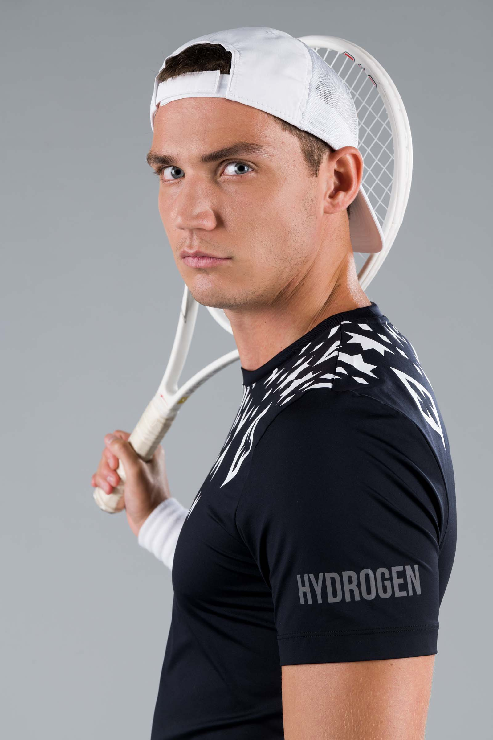 TRIBAL TECH TEE - BLACK - Hydrogen - Luxury Sportwear