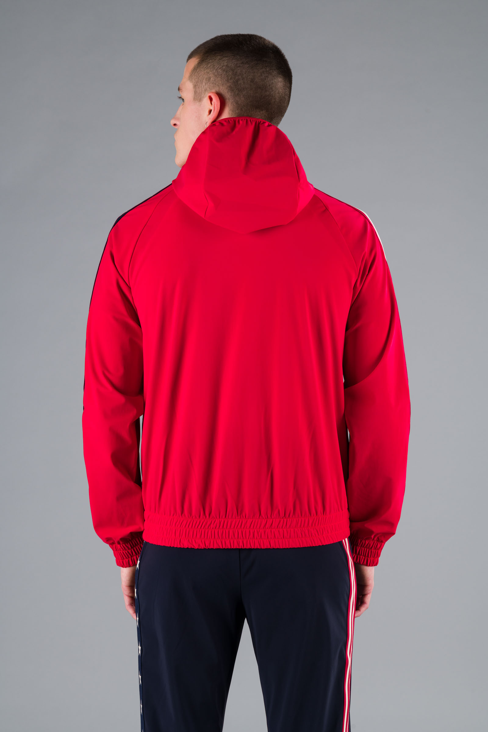 STAR FZ HOODIE - RED - Hydrogen - Luxury Sportwear