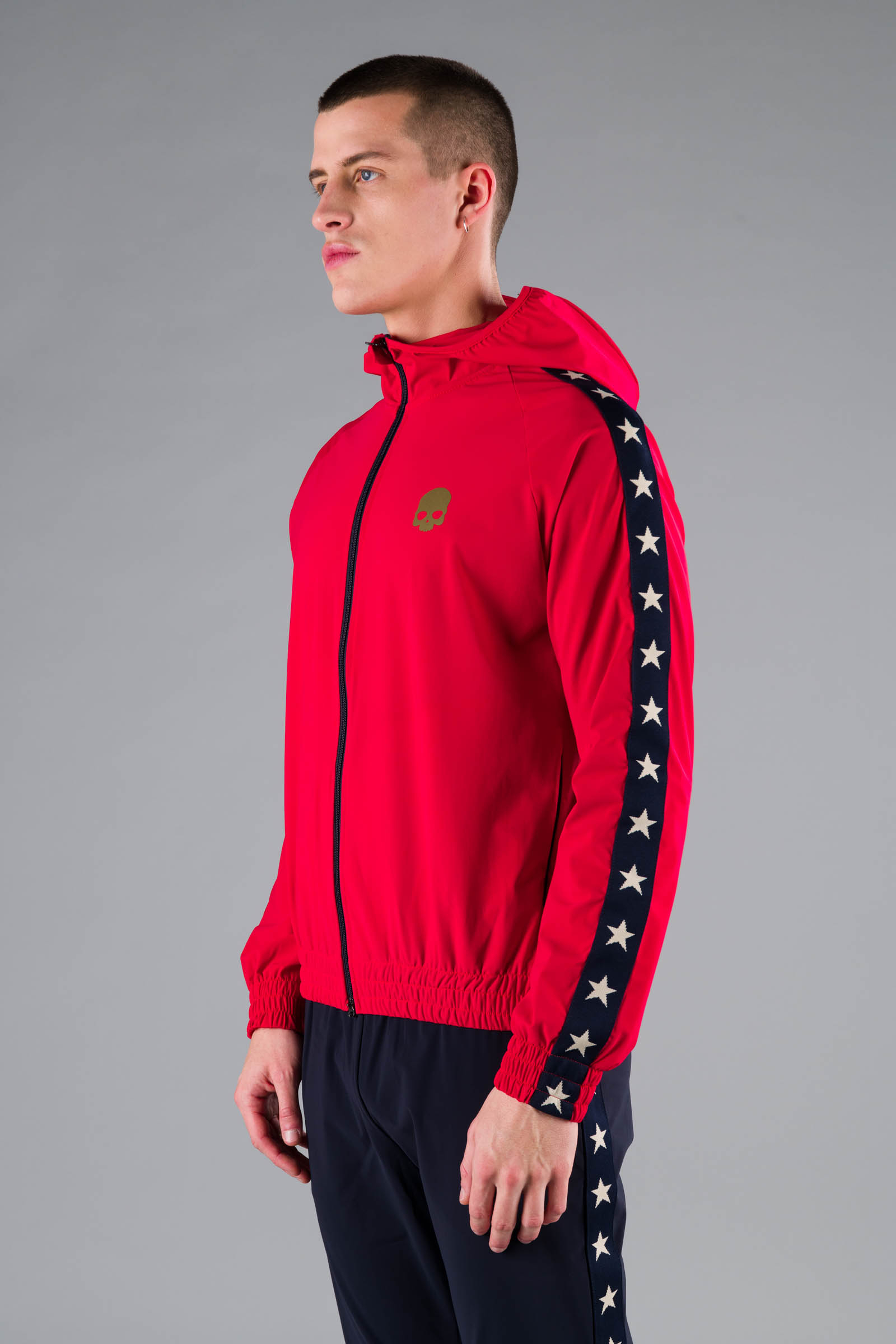STAR FZ HOODIE - RED - Abbigliamento sportivo | Hydrogen