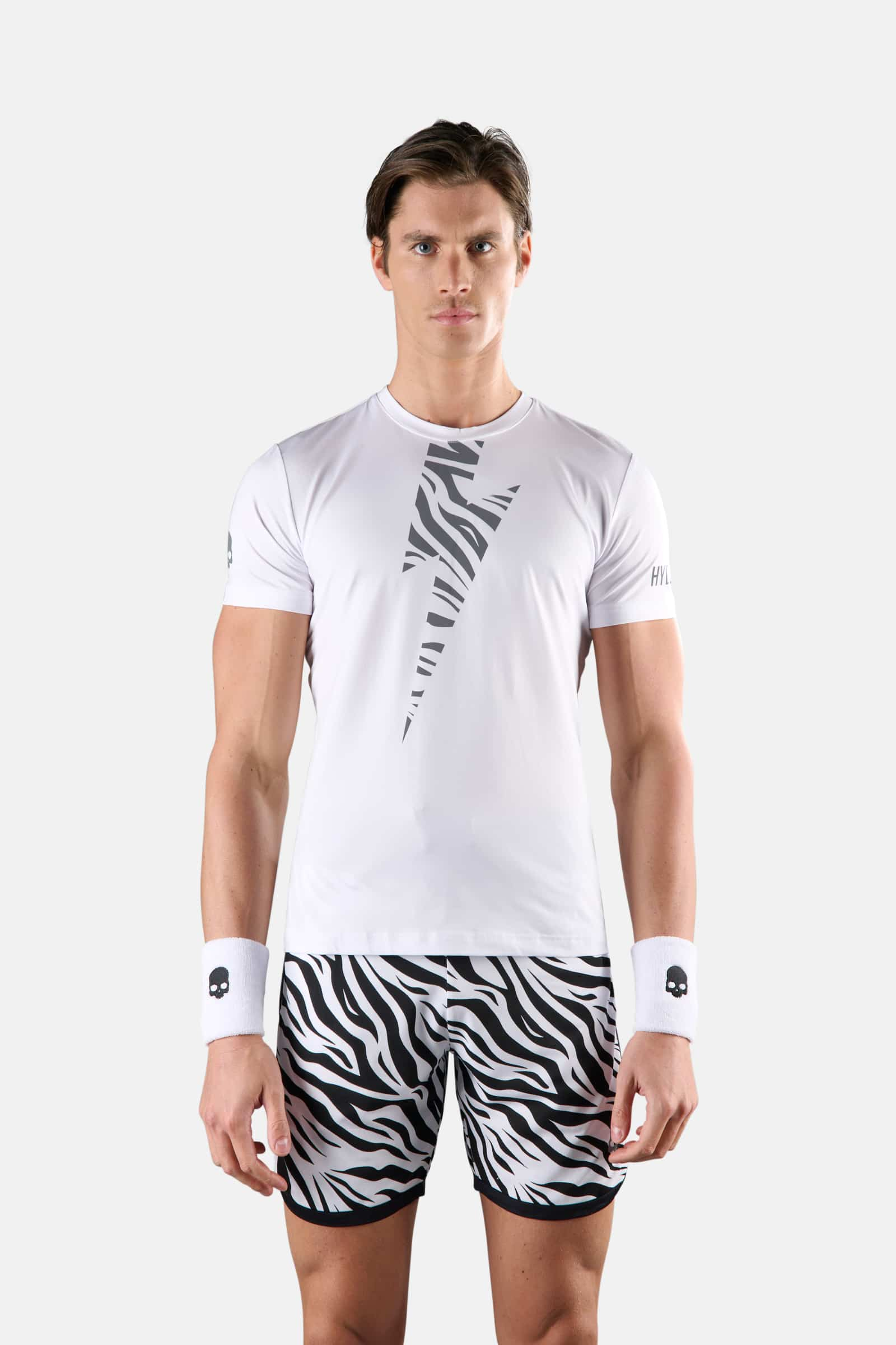 TIGER TECH TEE - WHITE,SILVER - Hydrogen - Luxury Sportwear
