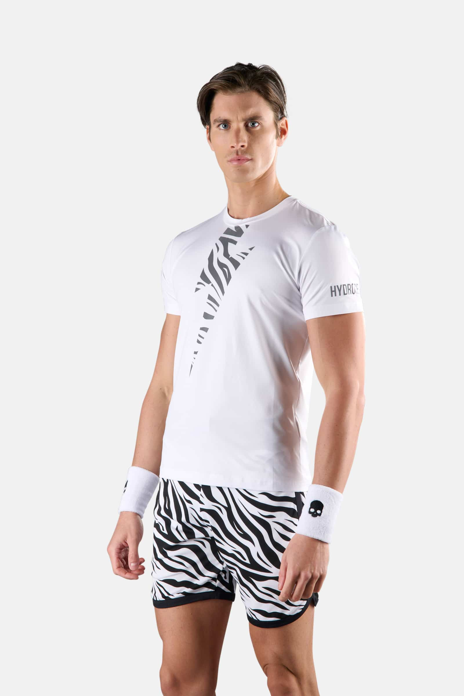 TIGER TECH TEE - WHITE,SILVER - Hydrogen - Luxury Sportwear