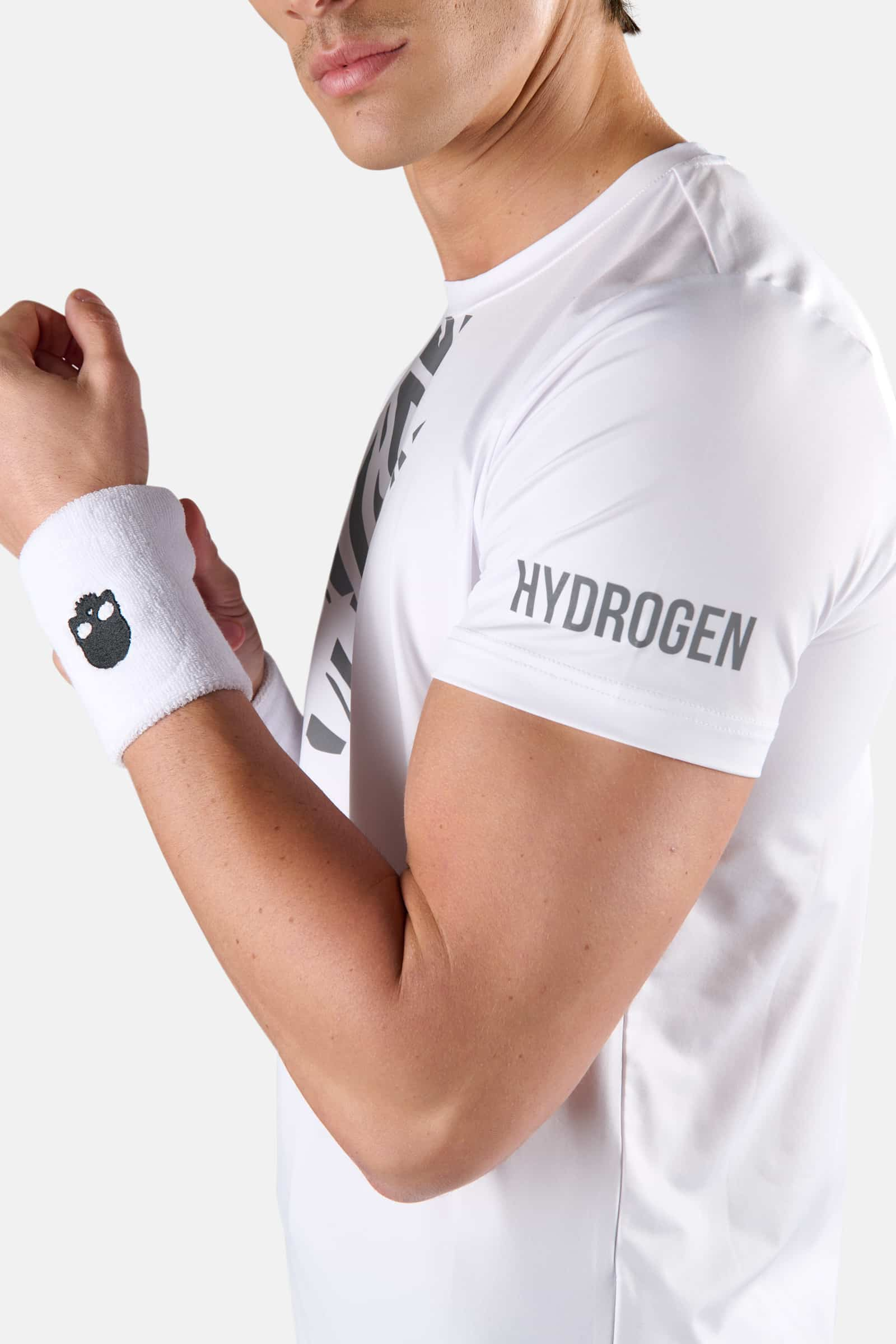 T-SHIRT TECNICA CON STAMPA TIGER - WHITE,SILVER - Abbigliamento sportivo | Hydrogen