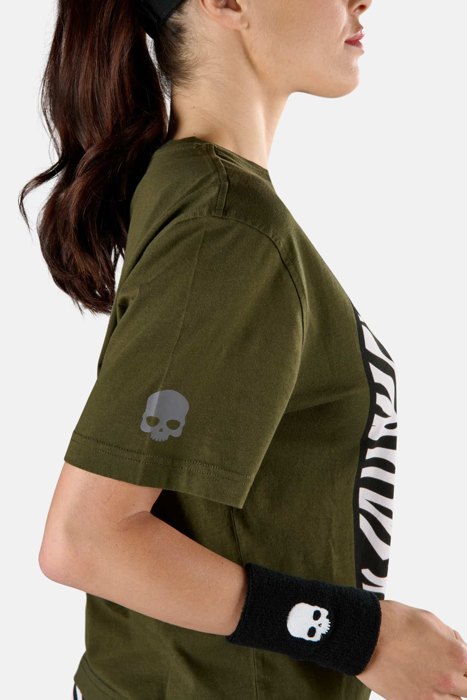 T-SHIRT IN COTONE COURT - MILITARY GREEN ZEBRA - Abbigliamento sportivo | Hydrogen
