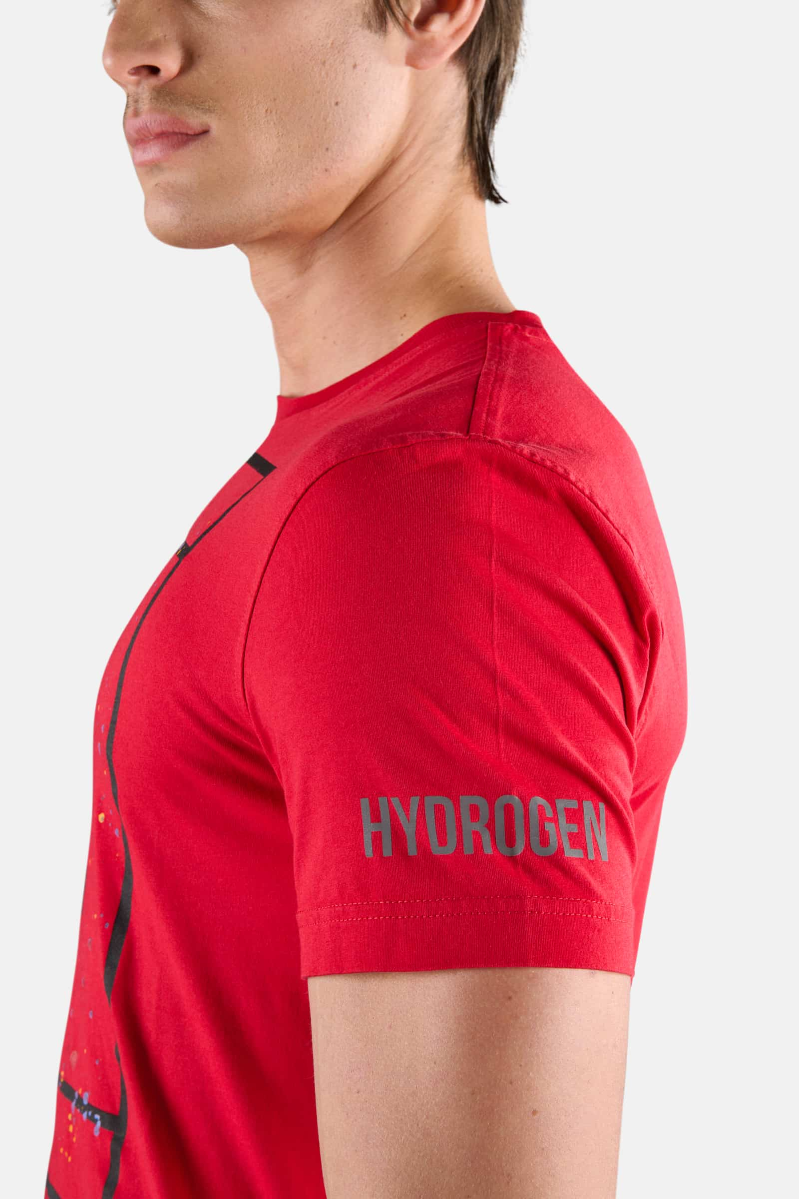 T-SHIRT IN COTONE COURT - RED PAINT - Abbigliamento sportivo | Hydrogen