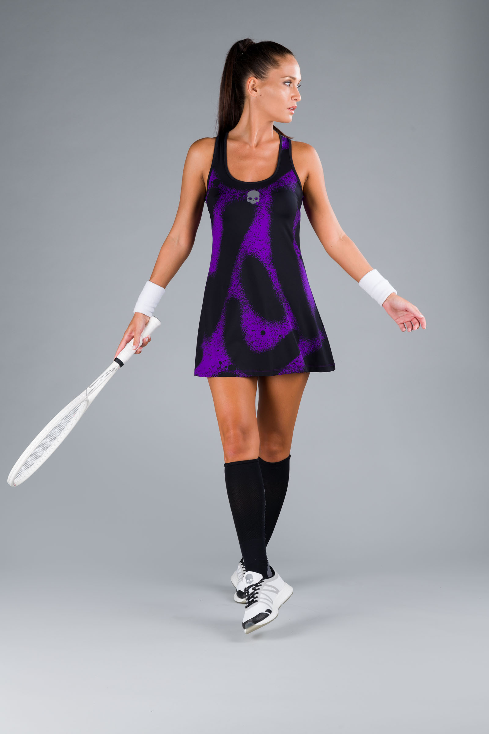 SPRAY DRESS - PURPLE - Hydrogen - Luxury Sportwear