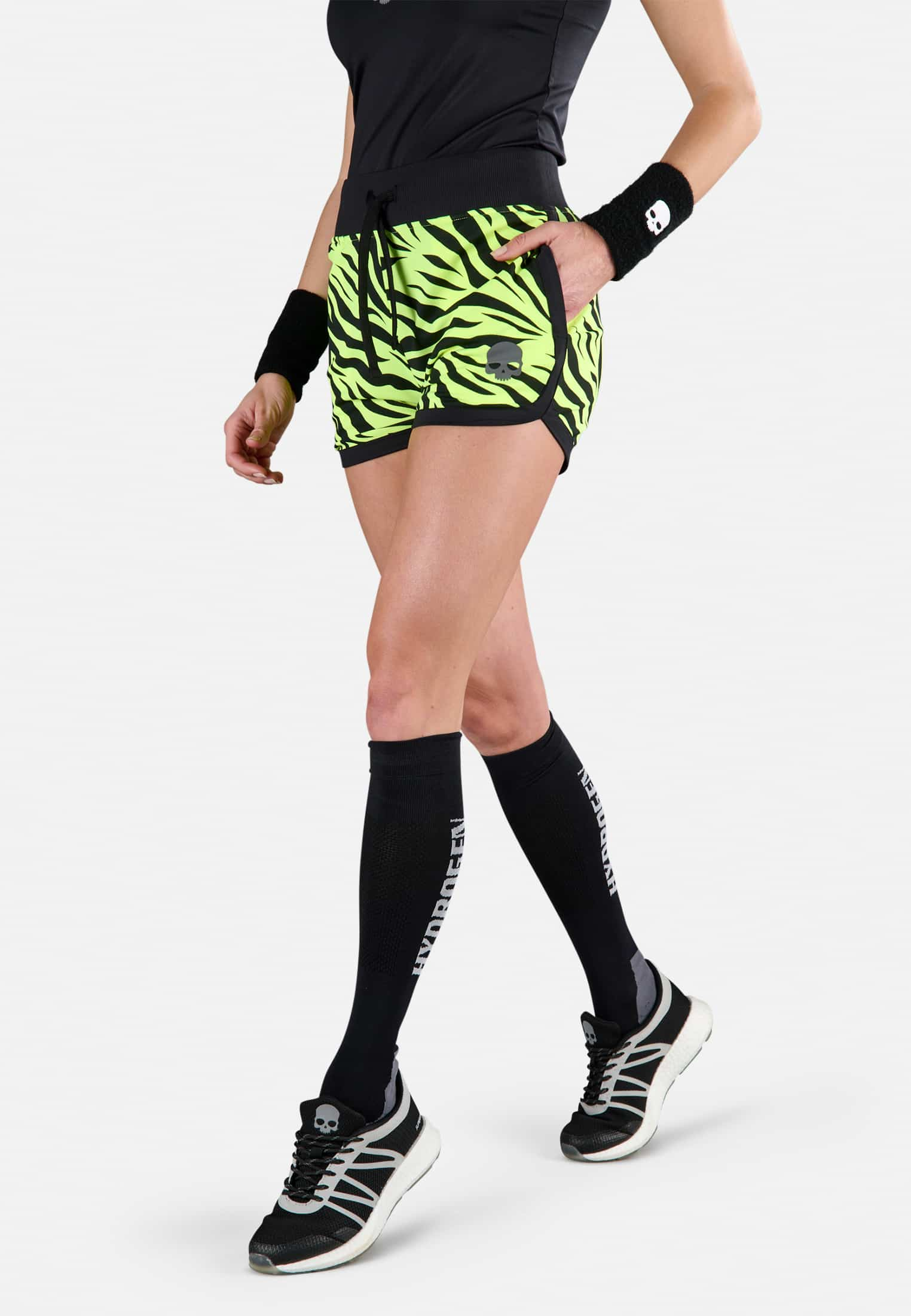 TIGER TECH SHORTS - YELLOW - Hydrogen - Luxury Sportwear