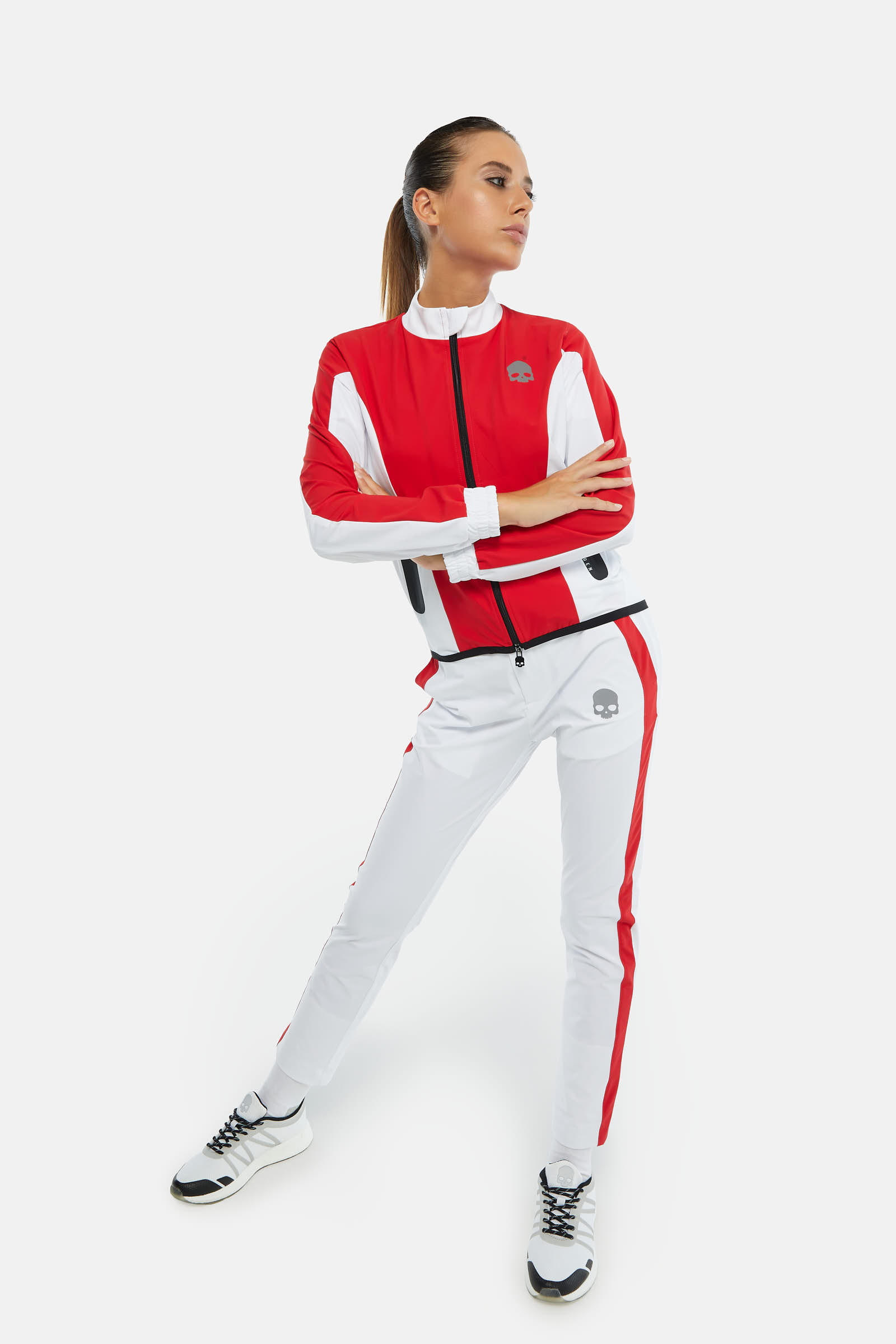 70’S TECH JACKET - WHITE,RED - Hydrogen - Luxury Sportwear