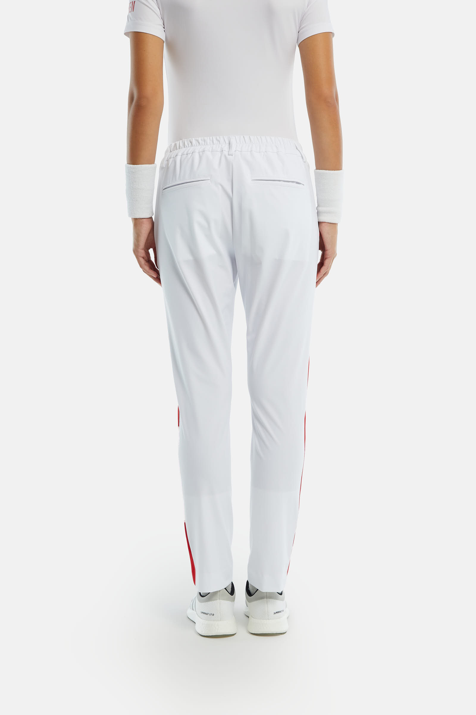 PANTALONI TECNICI BICOLOR - WHITE,RED - Abbigliamento sportivo | Hydrogen