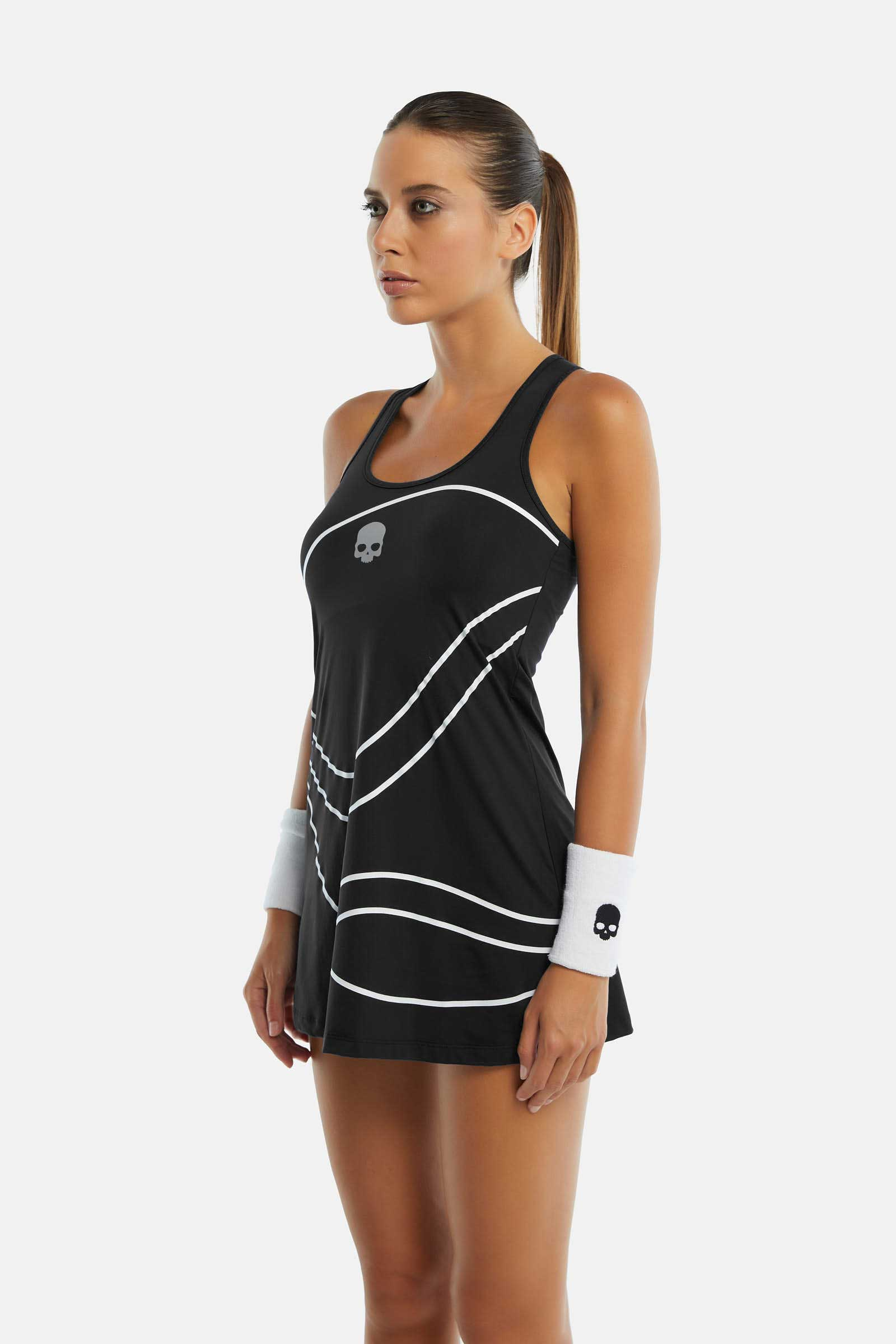 3D TENNIS BALL TECH DRESS - BLACK - Hydrogen - Luxury Sportwear