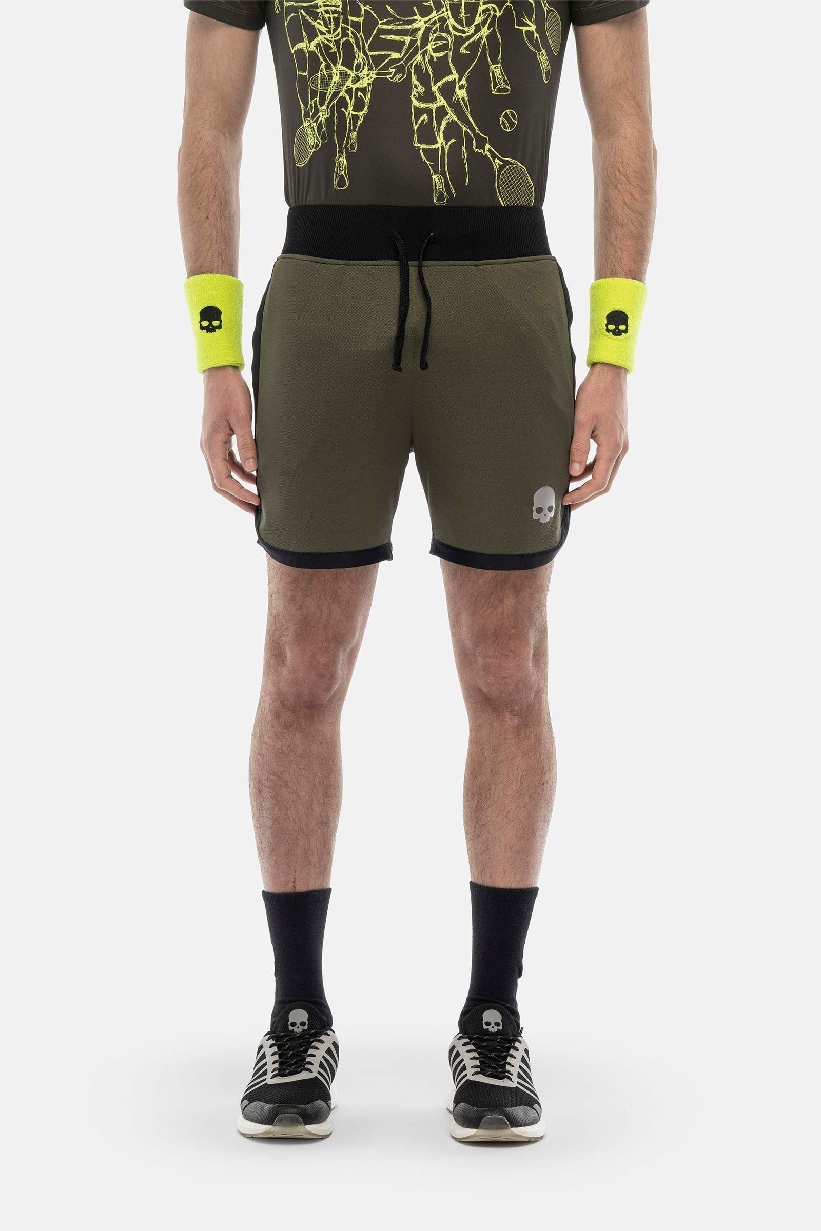 TECH SHORTS - GREEN,BLACK - Hydrogen - Luxury Sportwear