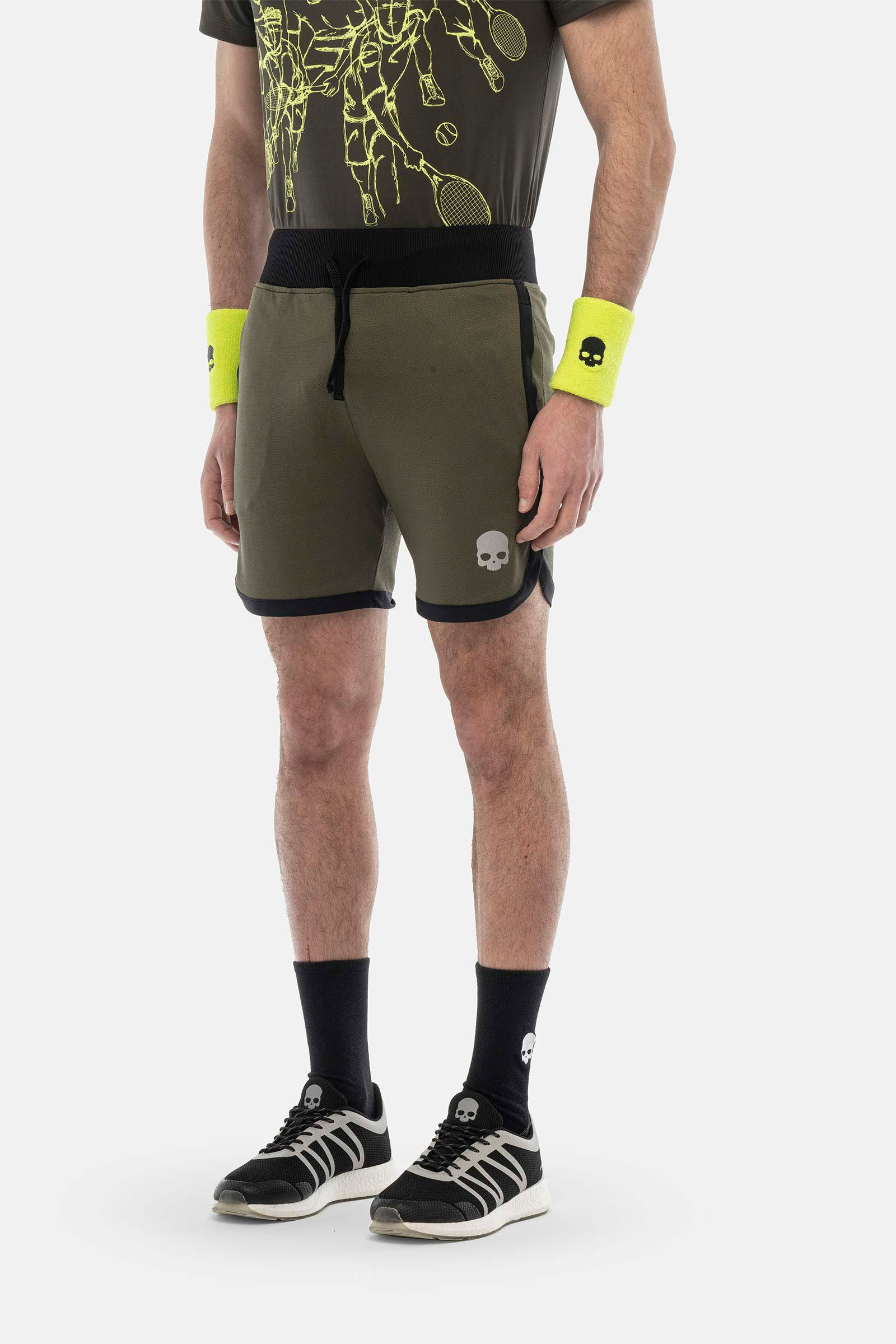 TECH SHORTS - GREEN,BLACK - Hydrogen - Luxury Sportwear