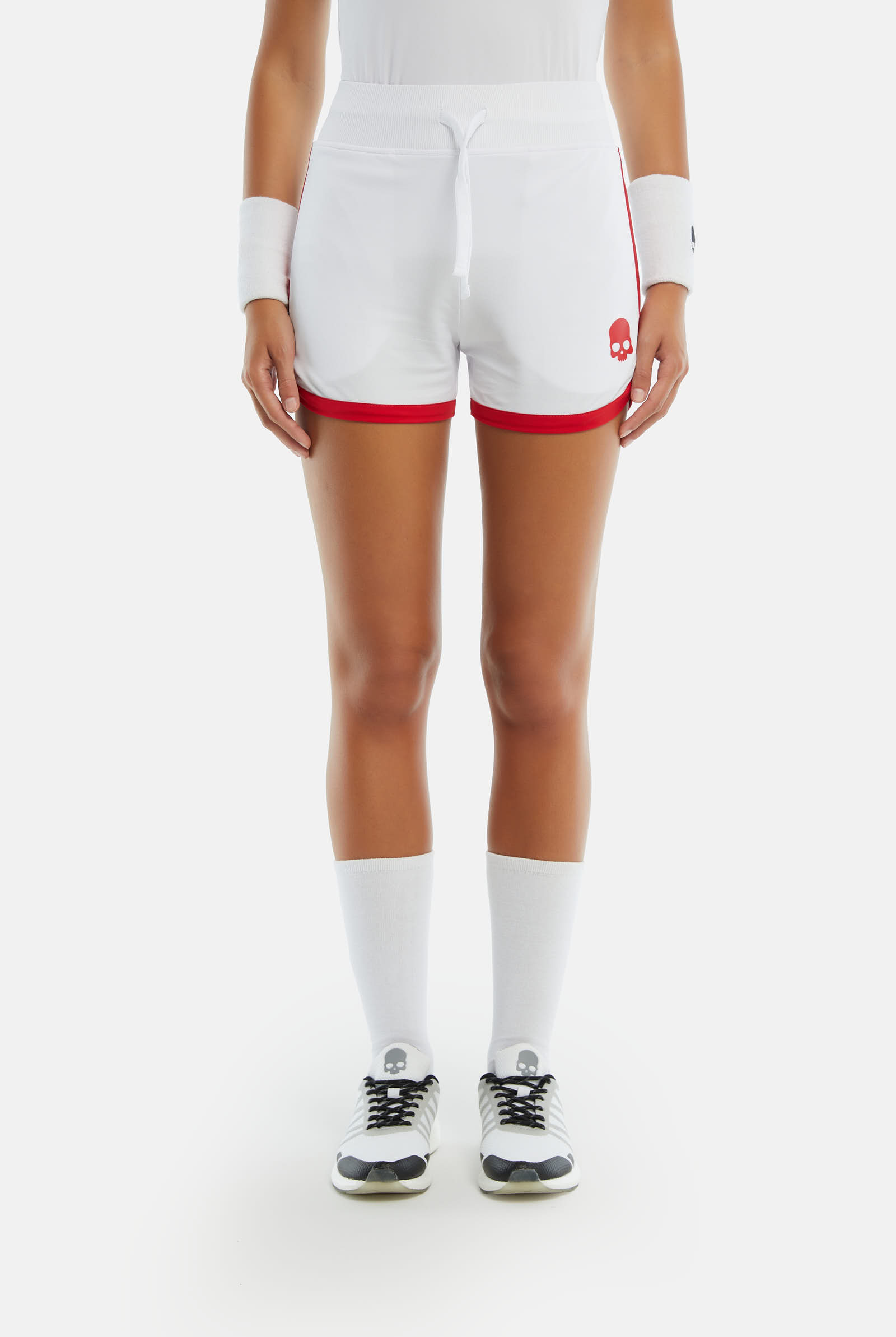 TECH SHORTS - WHITE,RED - Hydrogen - Luxury Sportwear
