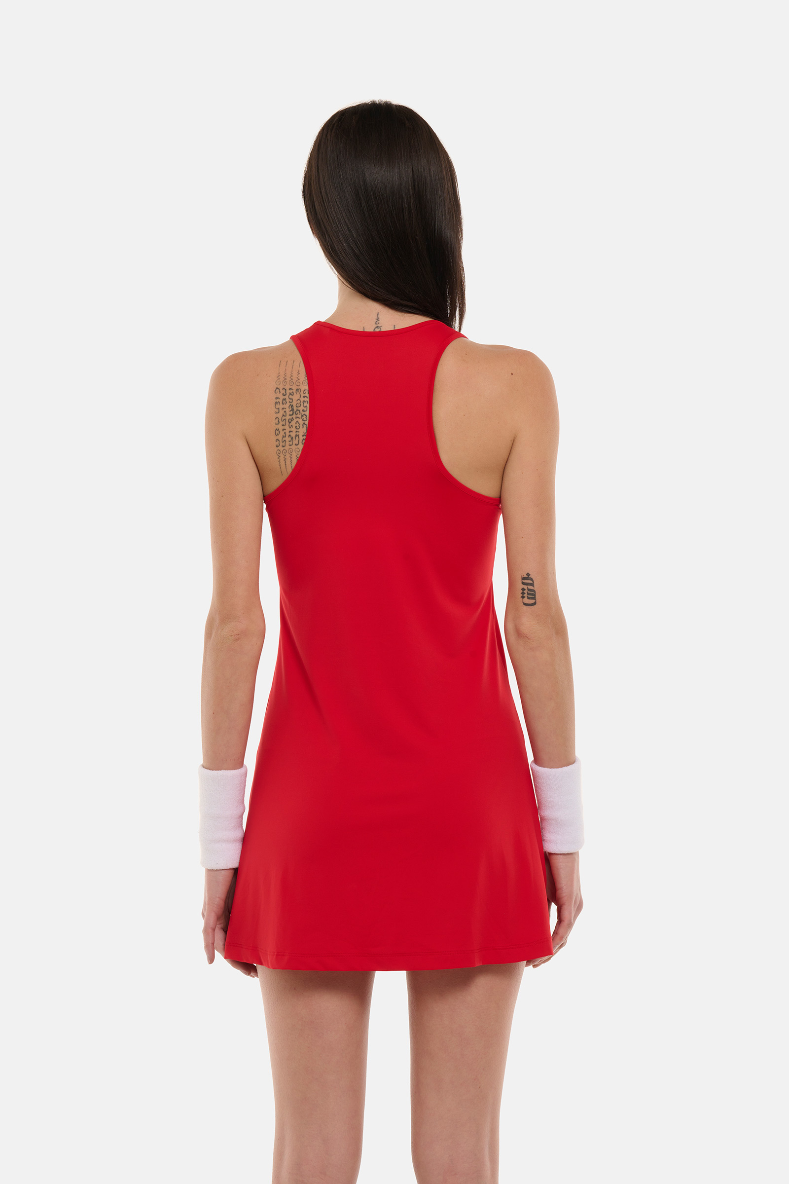 SPORT STRIPES TECH DRESS - RED,WHITE - Hydrogen - Luxury Sportwear