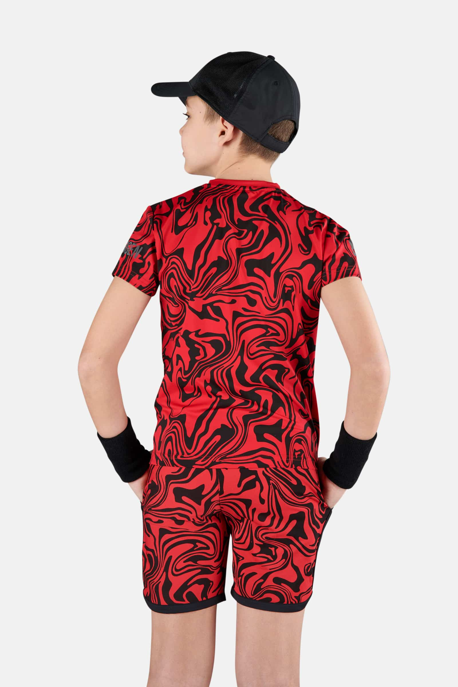 CHROME TECH TEE - RED - Hydrogen - Luxury Sportwear