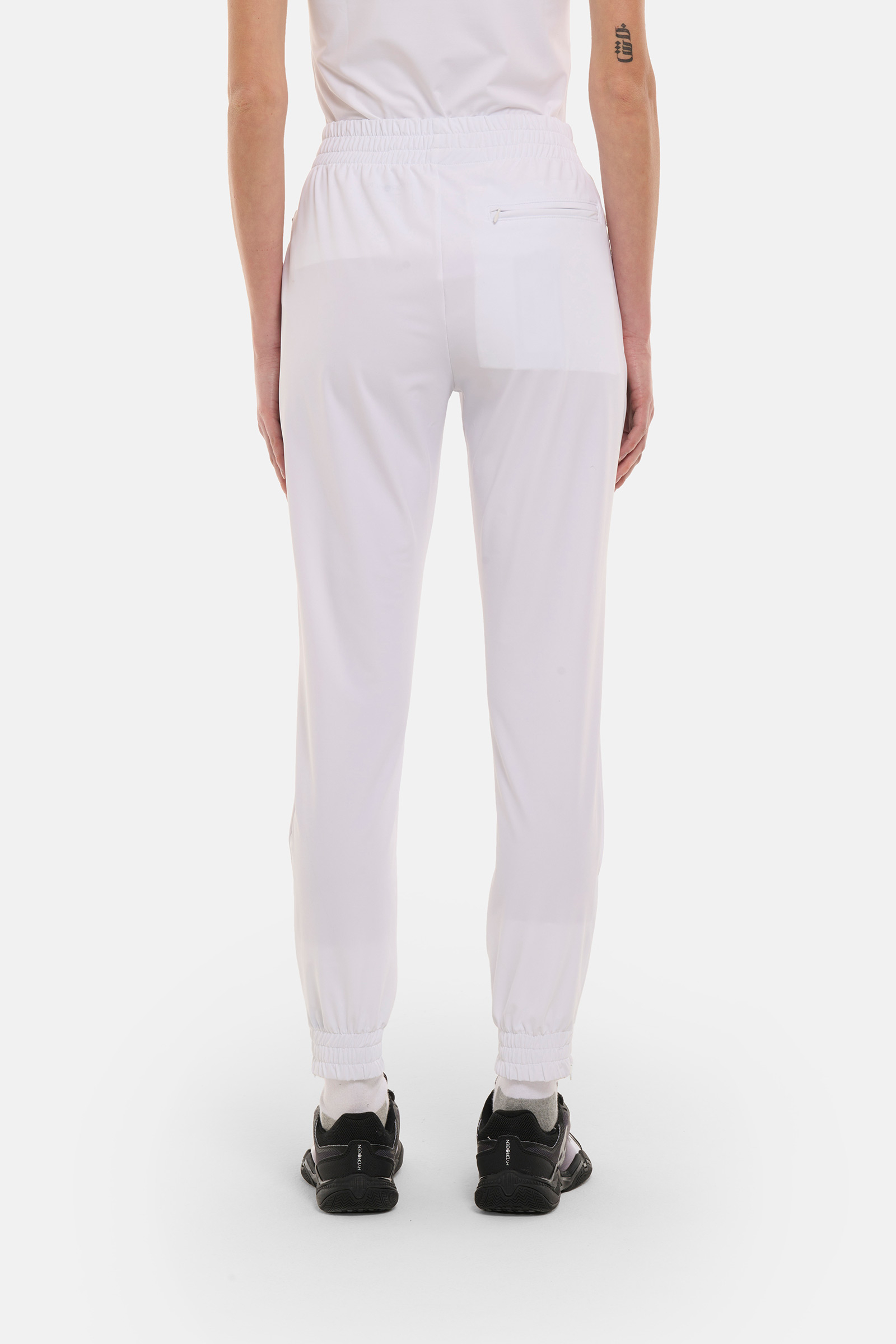 SPORT STRIPES TECH PANTS - WHITE - Hydrogen - Luxury Sportwear