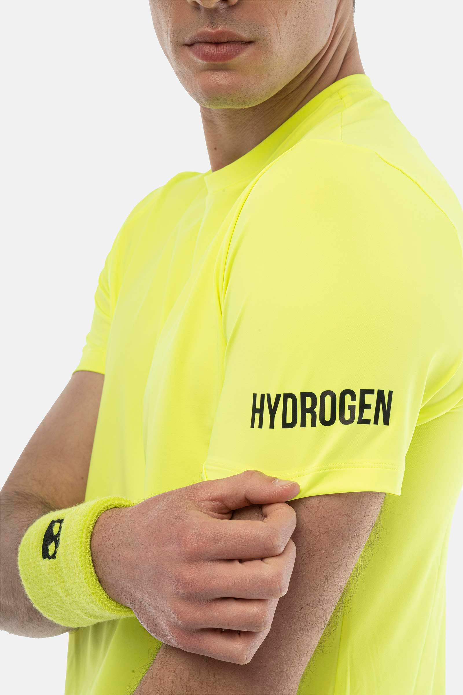 BASIC TECH TEE - YELLOW - Hydrogen - Luxury Sportwear