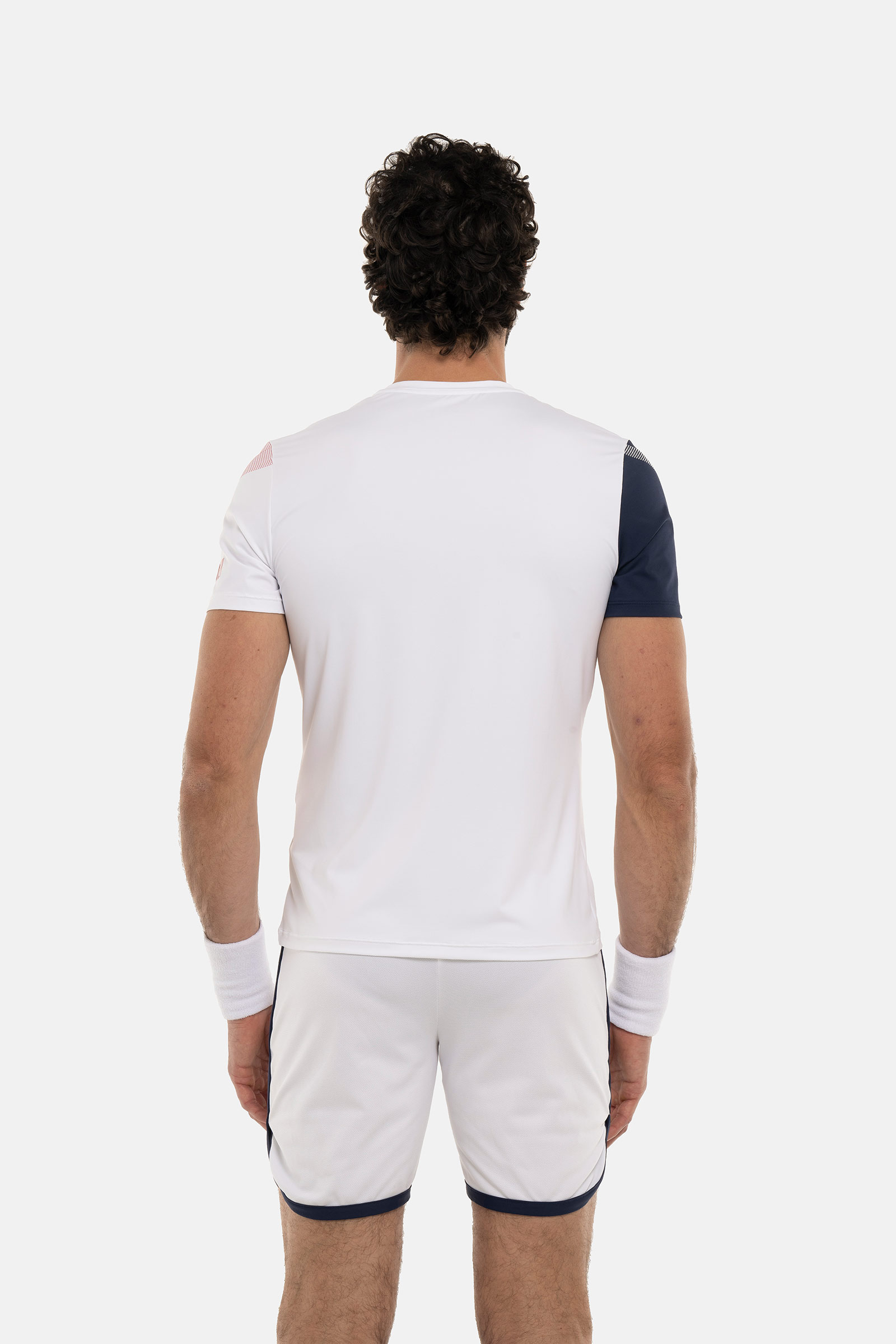 SPORT STRIPES TECH T-SHIRT - WHITE - Hydrogen - Luxury Sportwear