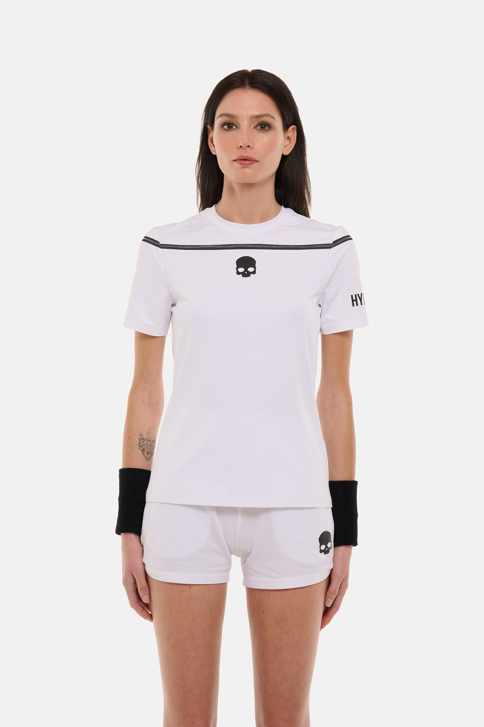 T-SHIRT TECNICA ZIG ZAG - WHITE - Abbigliamento sportivo | Hydrogen