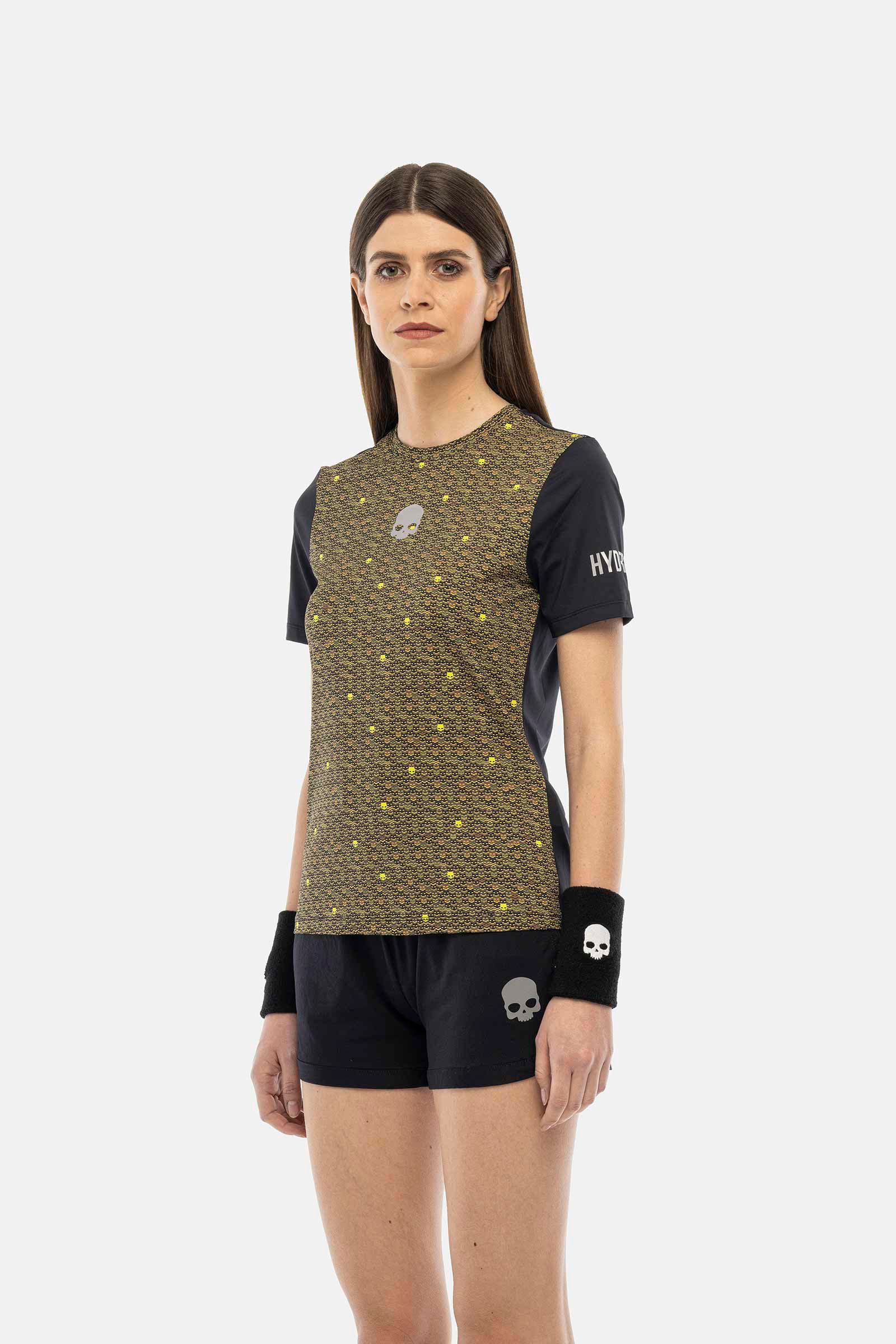 RAINBOW ICONS TECH T-SHIRT - KAKI,BLACK - Hydrogen - Luxury Sportwear