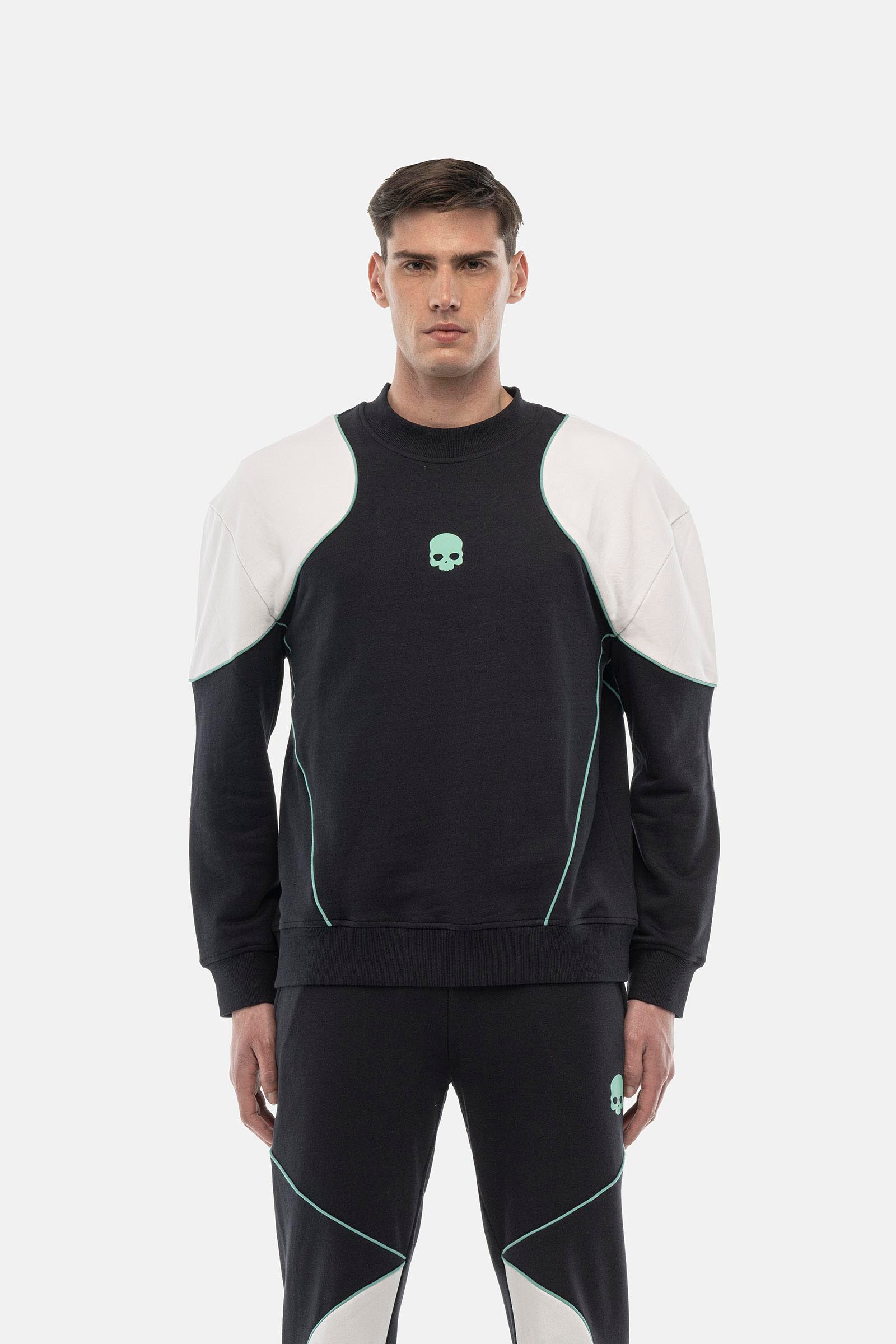 PIPING CREWNECK SWEATSHIRT - Apparel - Hydrogen - Luxury Sportwear