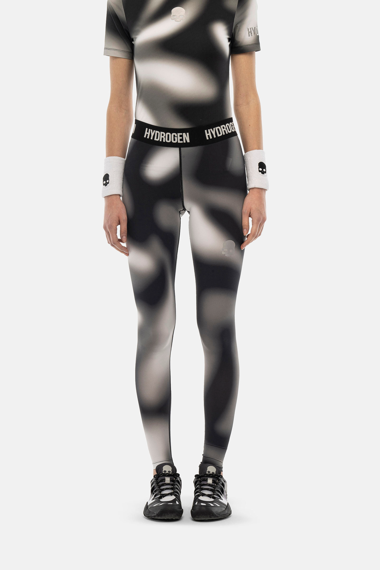 PSYCHEDELIC LEGGINGS - GREY - Hydrogen - Luxury Sportwear