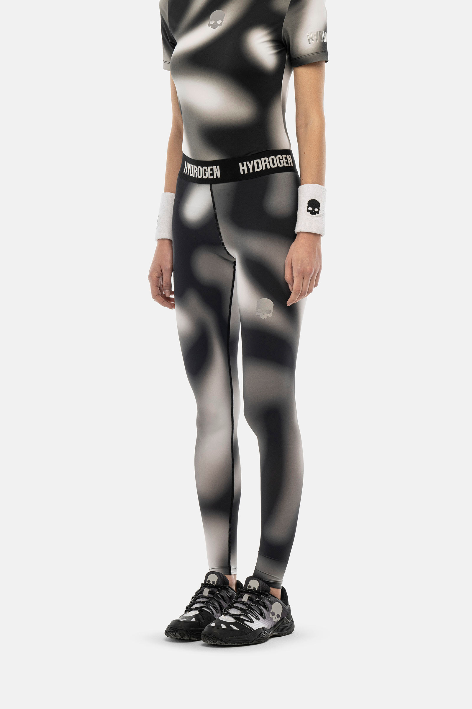 PSYCHEDELIC LEGGINGS - GREY - Hydrogen - Luxury Sportwear