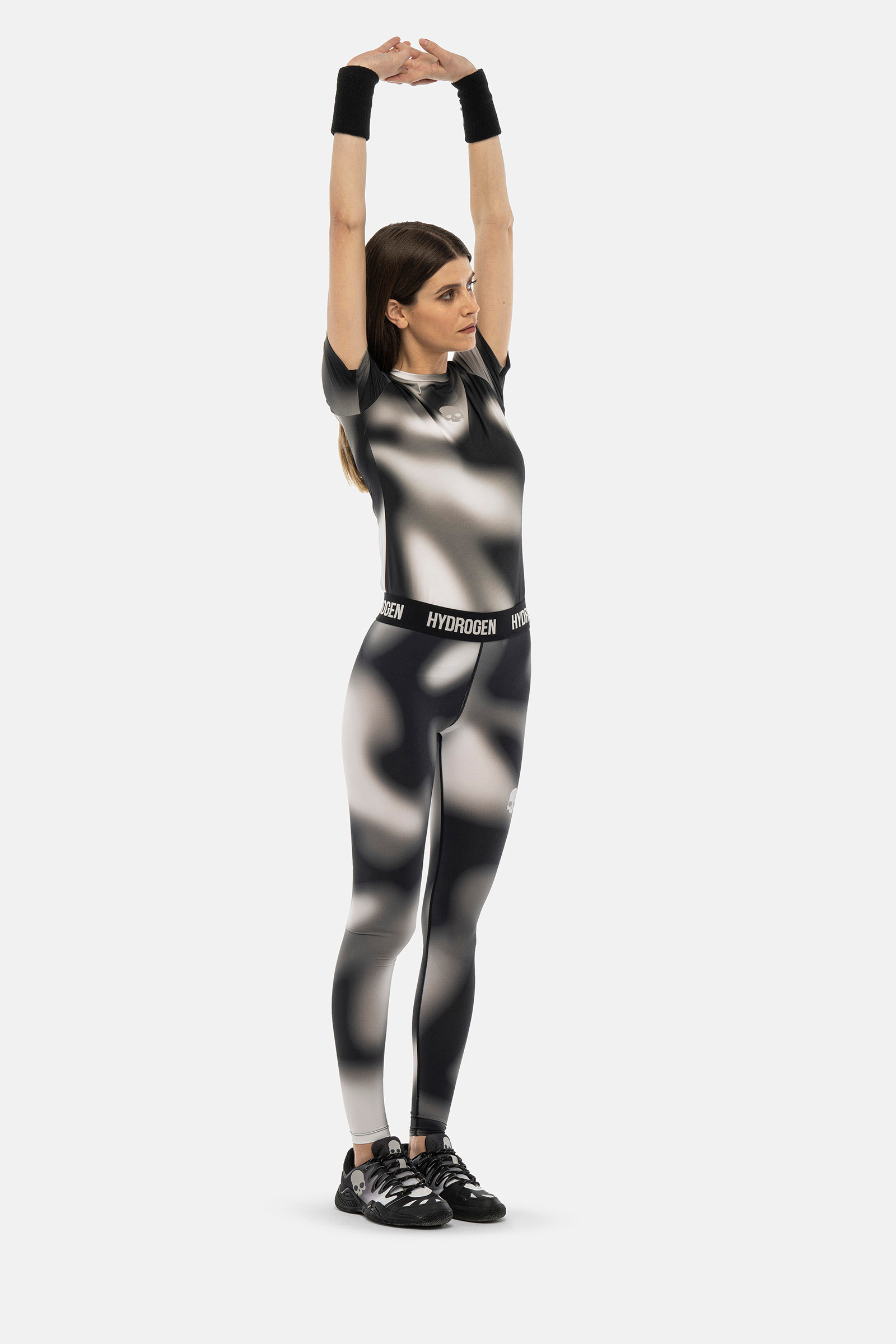 PSYCHEDELIC LEGGINGS - GREY - Hydrogen - Luxury Sportwear