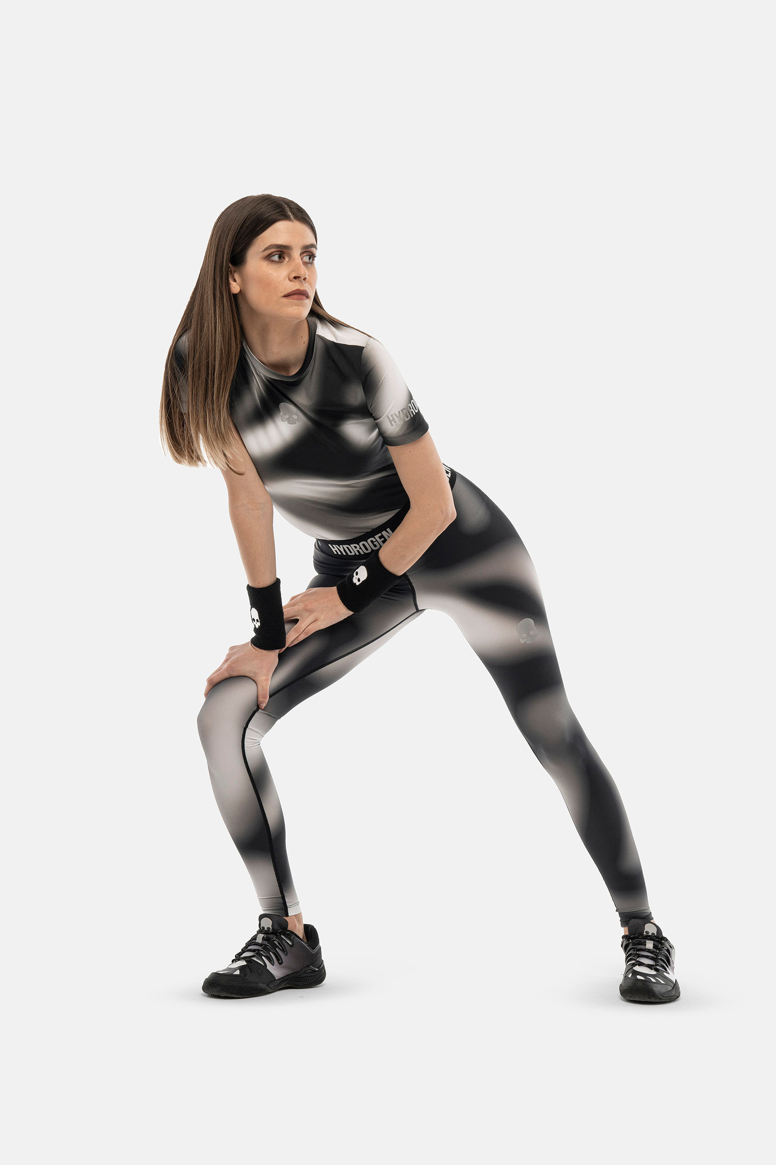 PSYCHEDELIC LEGGINGS - GREY - Hydrogen - Luxury Sportwear