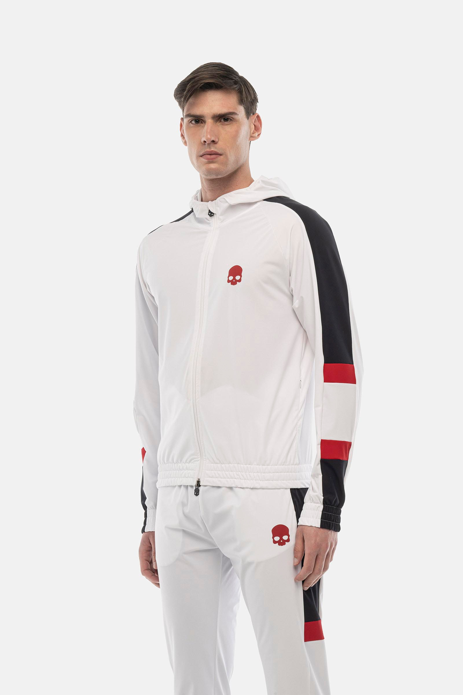 TECH FZ HOODIE - WHITE - Hydrogen - Luxury Sportwear