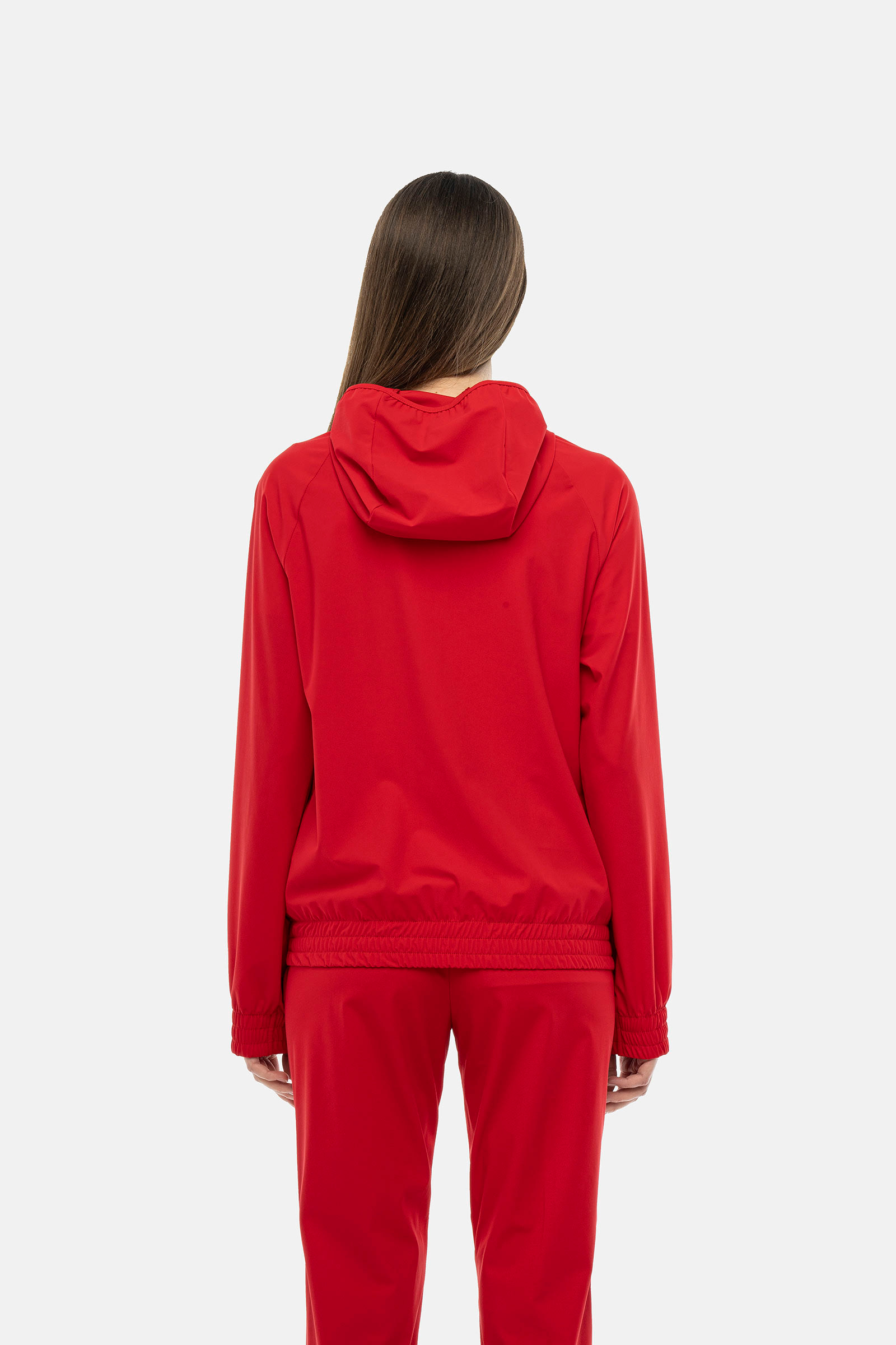 BASIC TECH FZ HOODIE - RED - Hydrogen - Luxury Sportwear